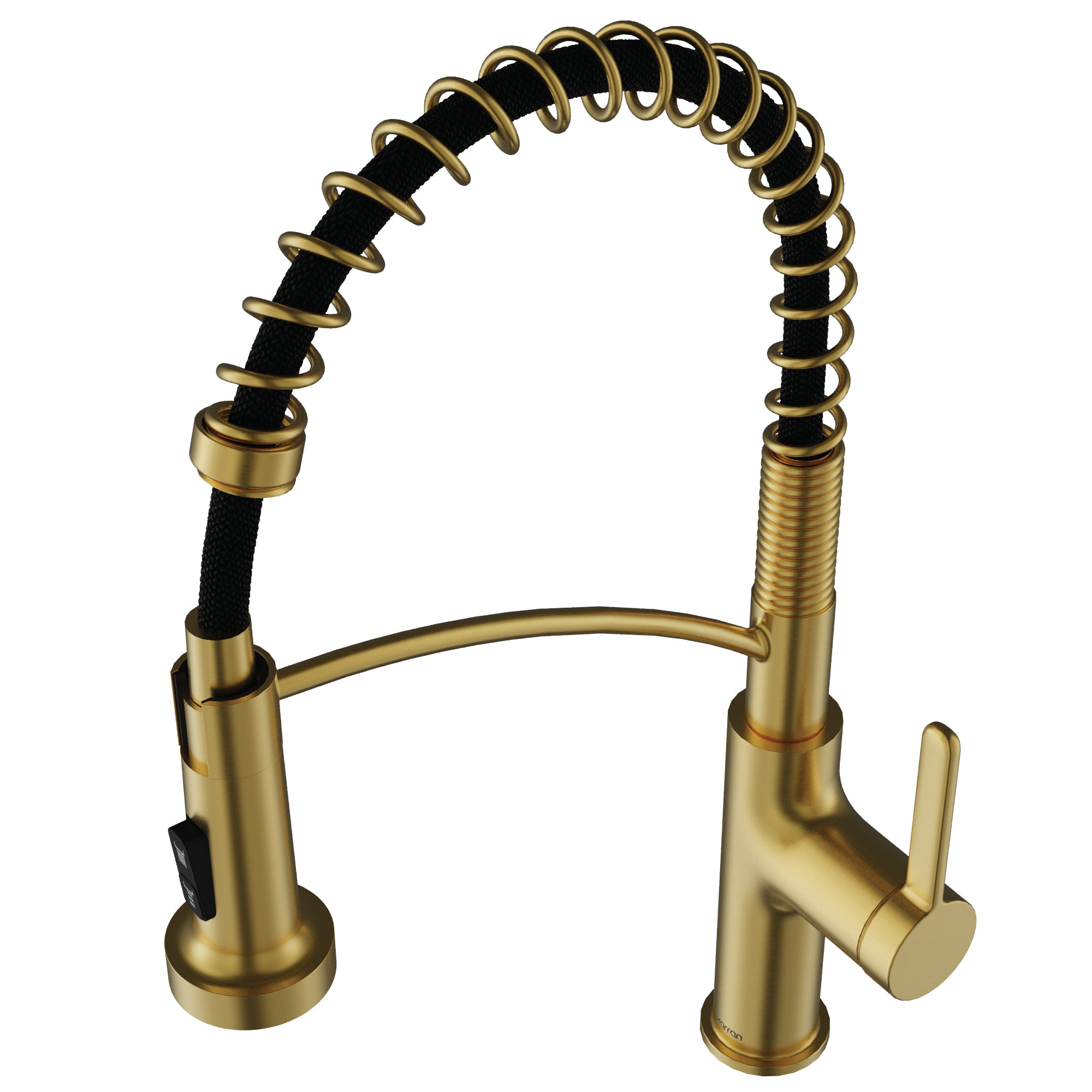 Karran Scottsdale 1.8 GPM Single Lever Lead-free Brass ADA Kitchen Faucet, Pull-Down, Spot-Free Brushed Gold, KKF740SFBG