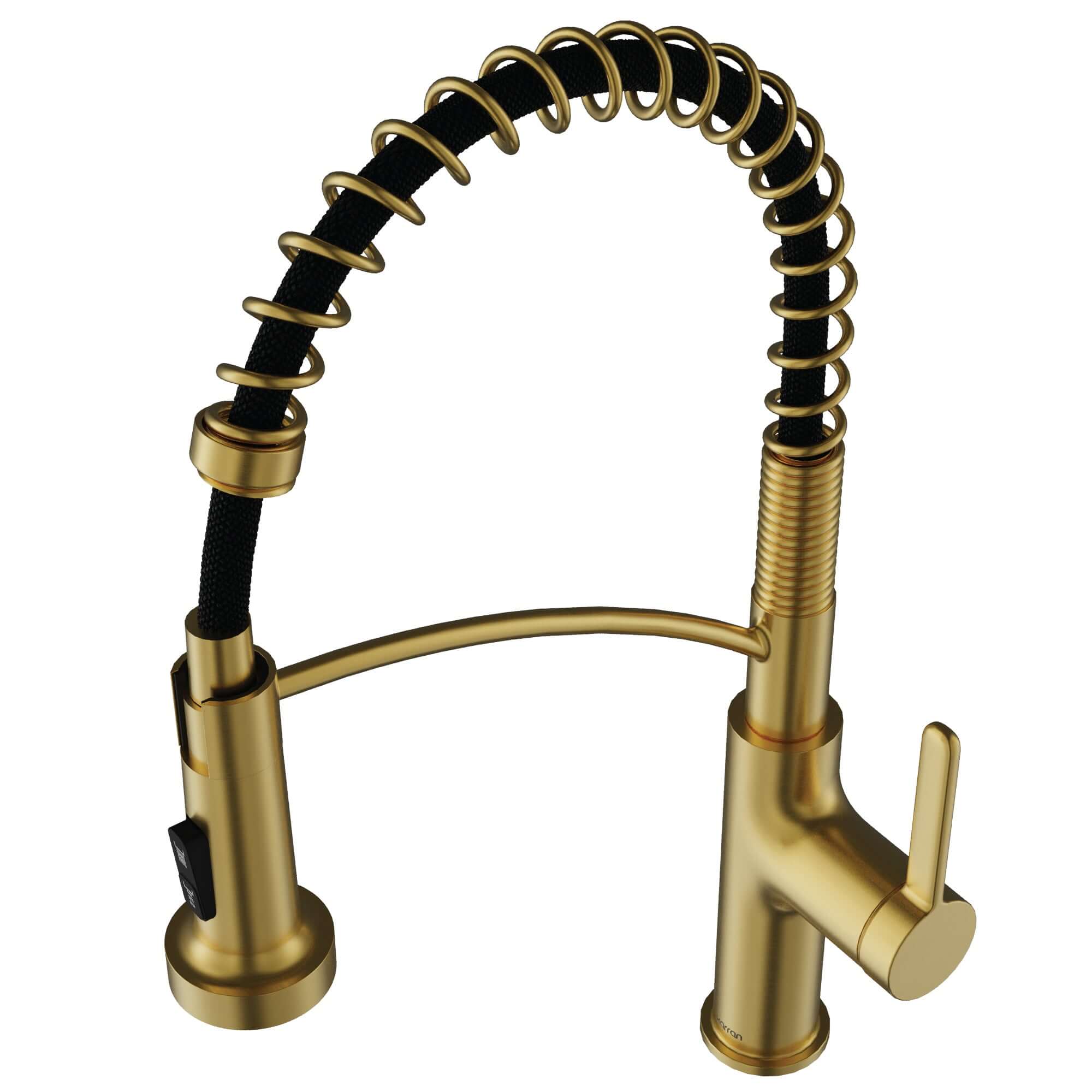 Alternative View of Karran Scottsdale 1.8 GPM Single Lever Lead-free Brass ADA Kitchen Faucet, Pull-Down, Spot-Free Brushed Gold, KKF740SFBG