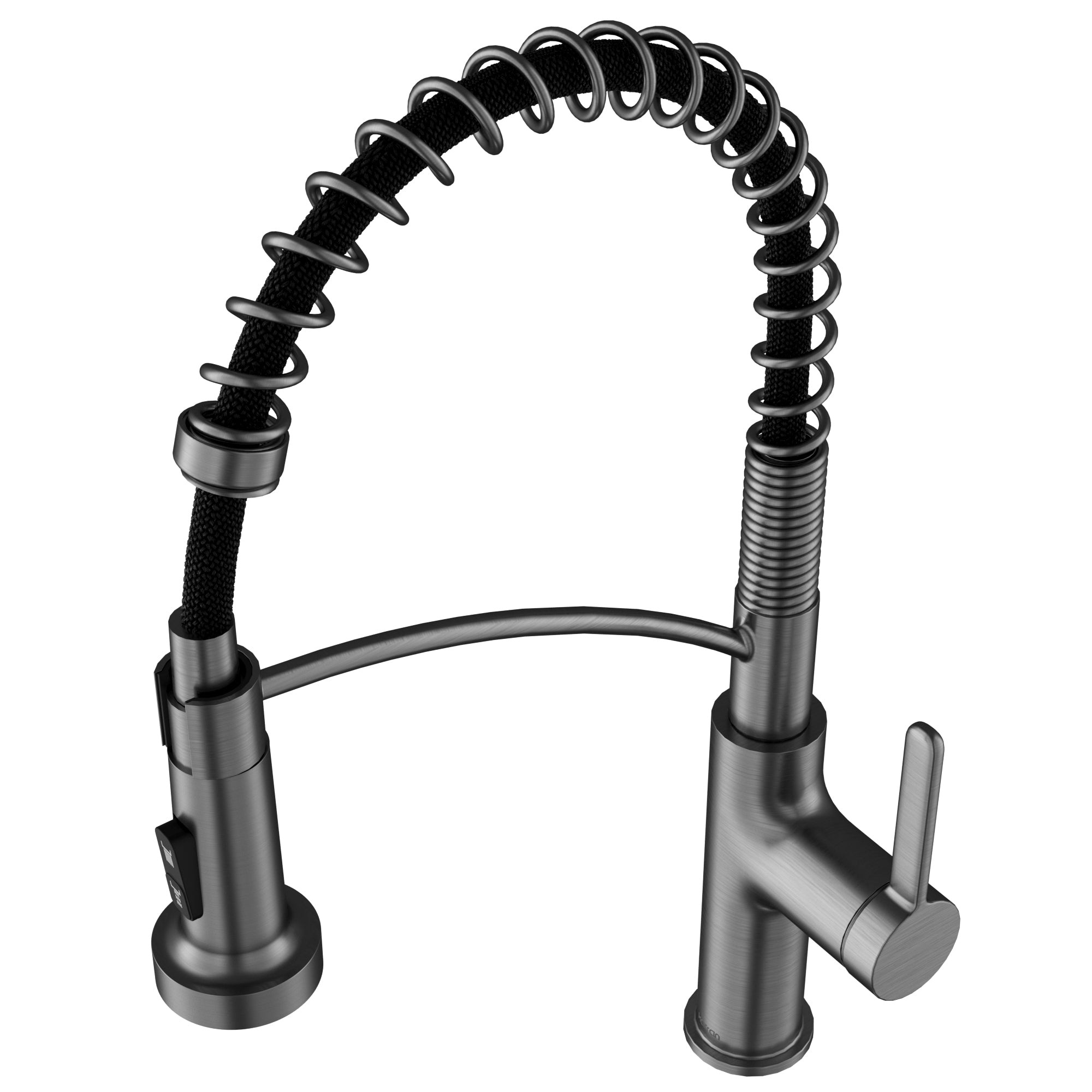 Karran Scottsdale 1.8 GPM Single Lever Lead-free Brass ADA Kitchen Faucet, Pull-Down, Spot-Free Gunmetal Grey, KKF740SFGG