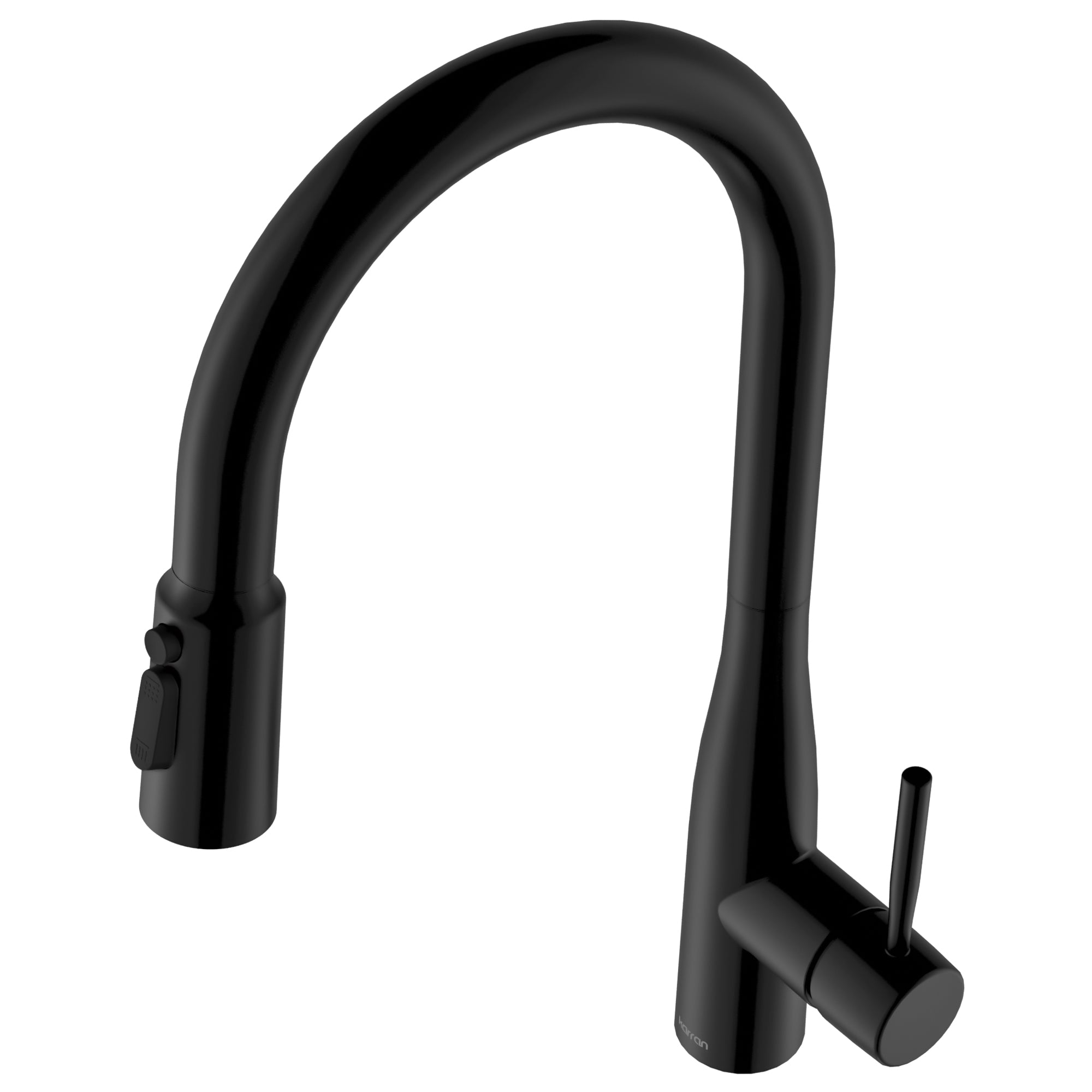 Karran Faraday 1.8 GPM Single Lever Lead-free Brass ADA Kitchen Faucet, Pull-Down, Matte Black, KKF750MB