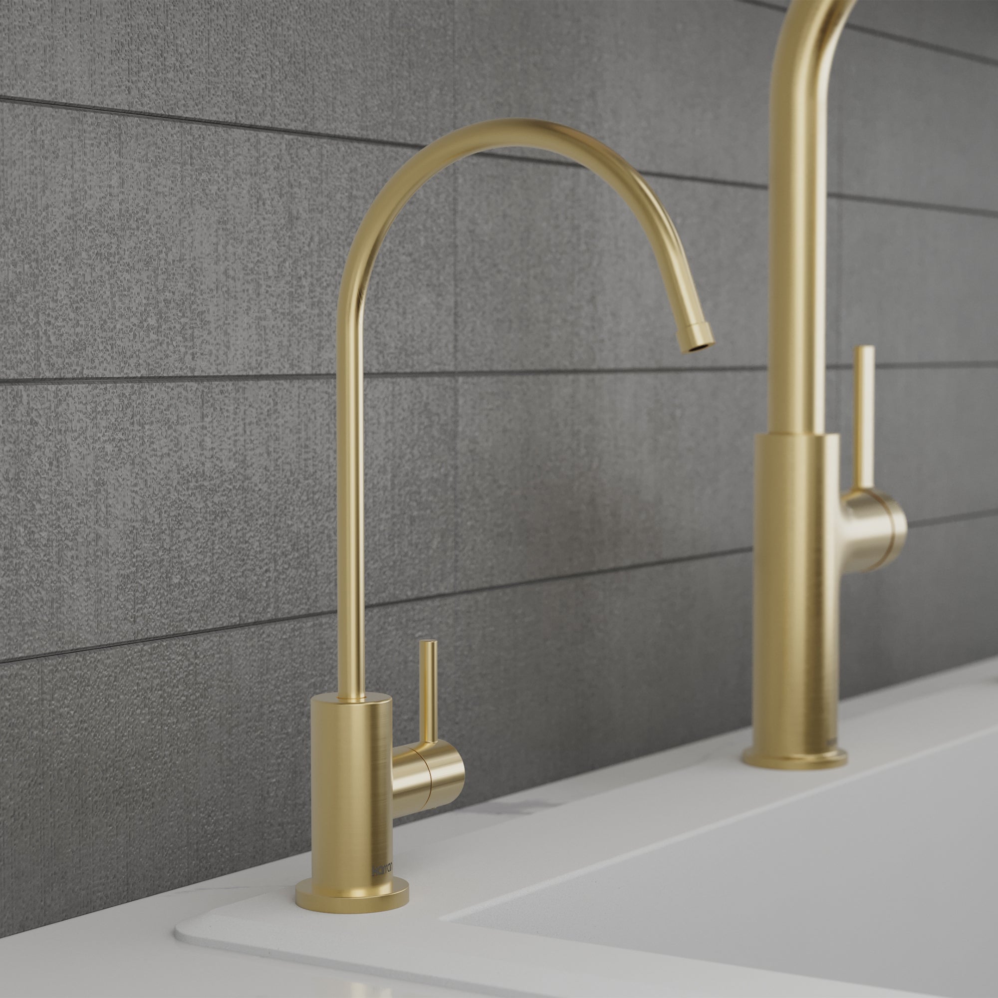Karran Kestrel 1 GPM Single Lever Lead-free Brass ADA Beverage Faucet, Spot-Free Champagne Bronze, KKF800SFCB