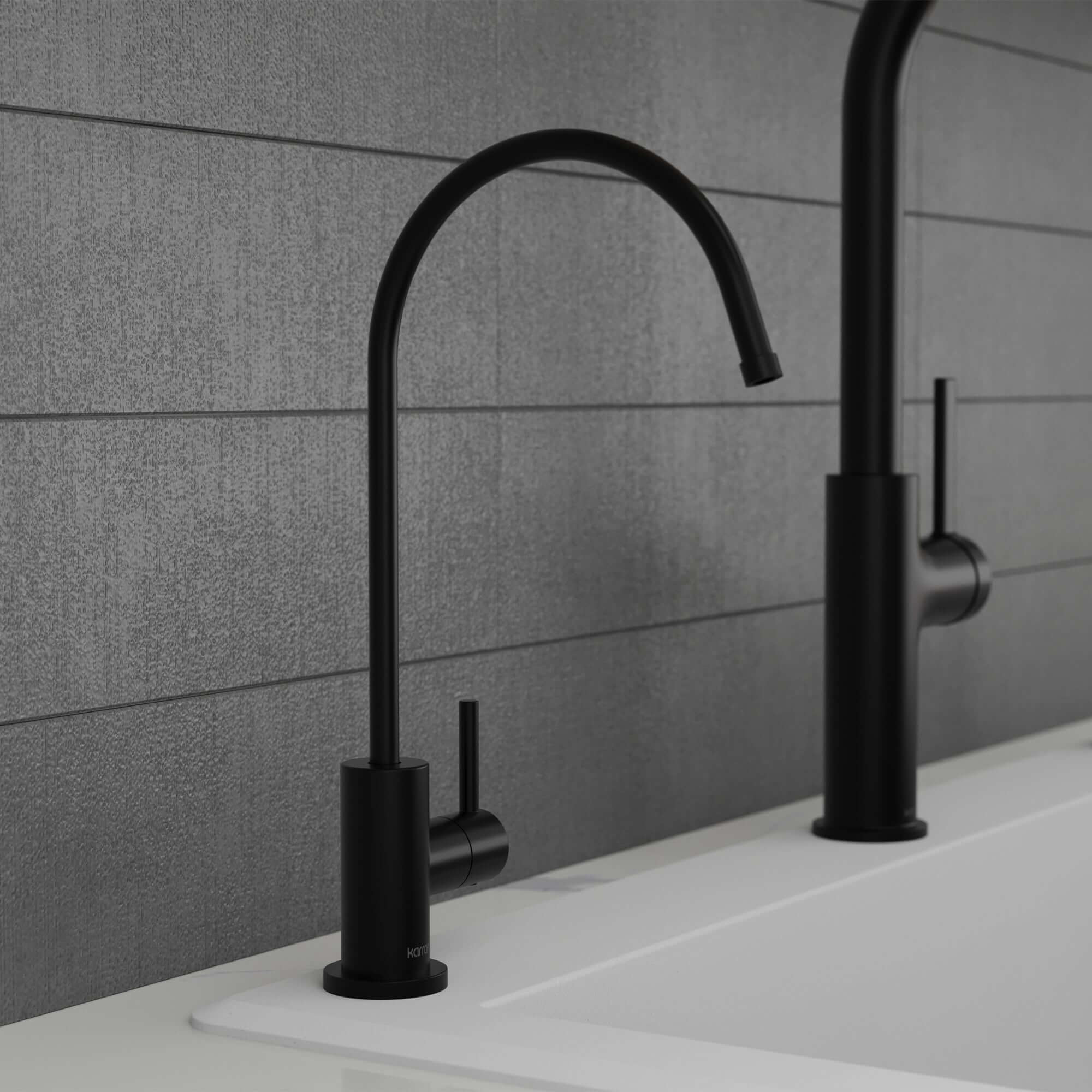 Karran Kestrel 1 GPM Single Lever Lead-free Brass ADA Beverage Faucet, Matte Black, KKF800MB