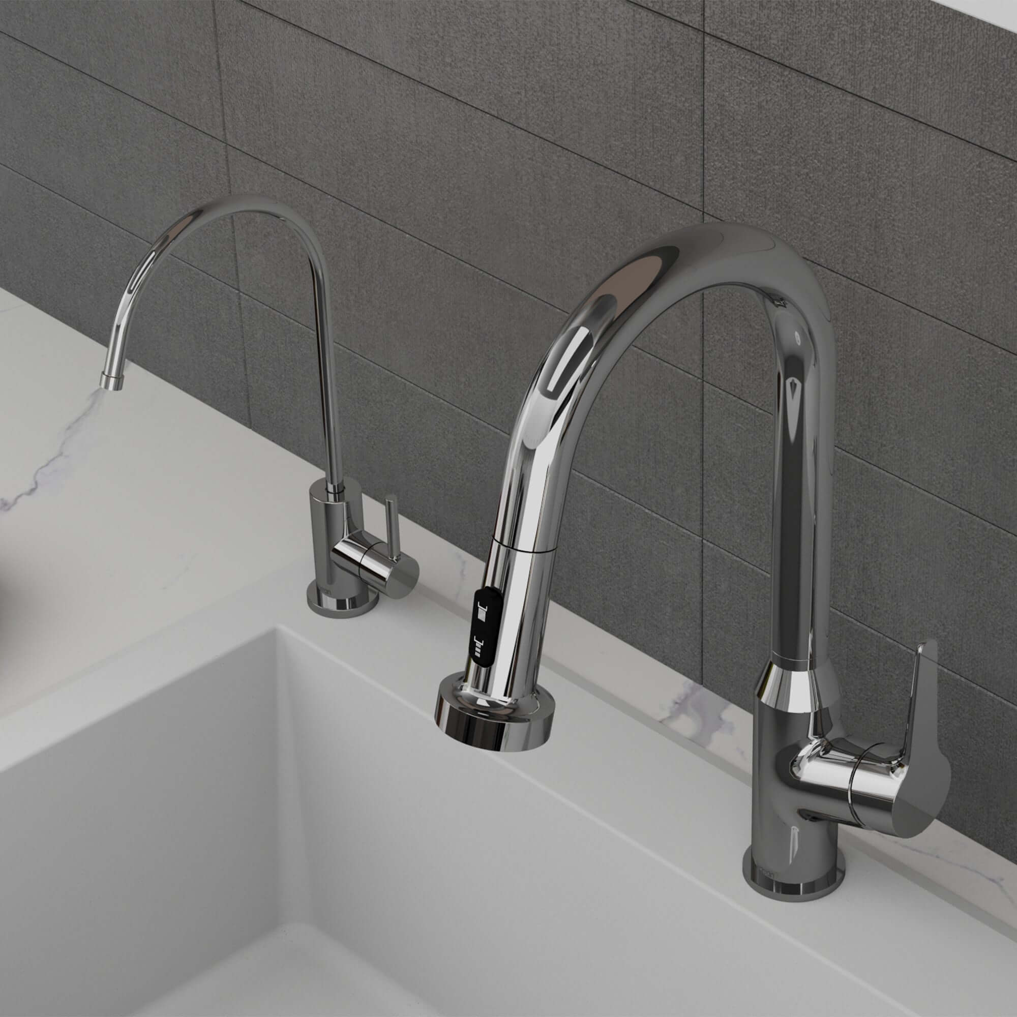 Karran Kestrel 1 GPM Single Lever Lead-free Brass ADA Beverage Faucet, Chrome, KKF800C