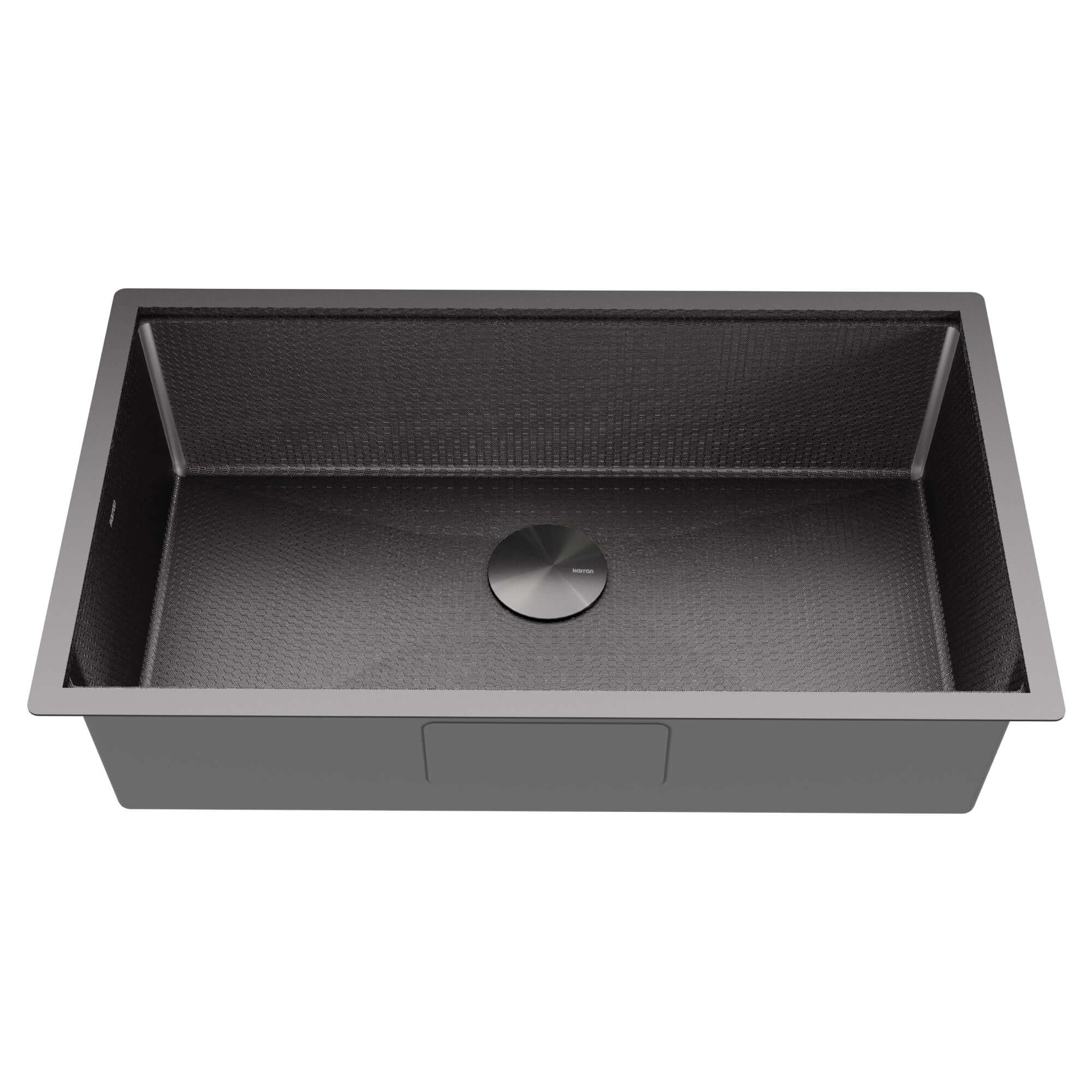 Alternate Image for Karran Matrix 32" Undermount Stainless Steel Workstation Kitchen Sink with Accessories, Gunmetal Grey, 16 Gauge, HSU3219SBGG