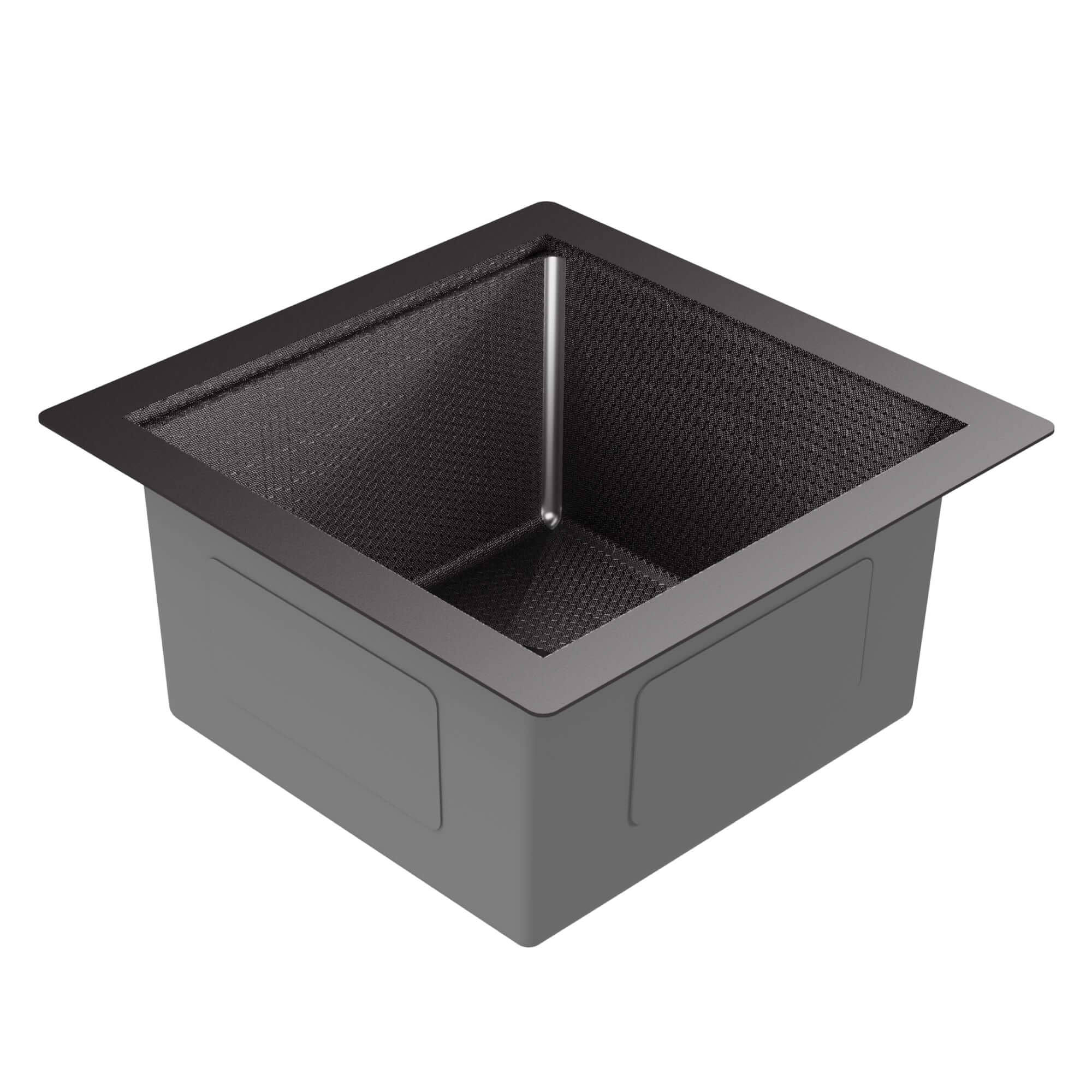 Alternate Image for Karran Matrix 17" Undermount Stainless Steel Workstation Kitchen Sink with Accessories, Gunmetal Grey, 16 Gauge, HSU1717SBGG