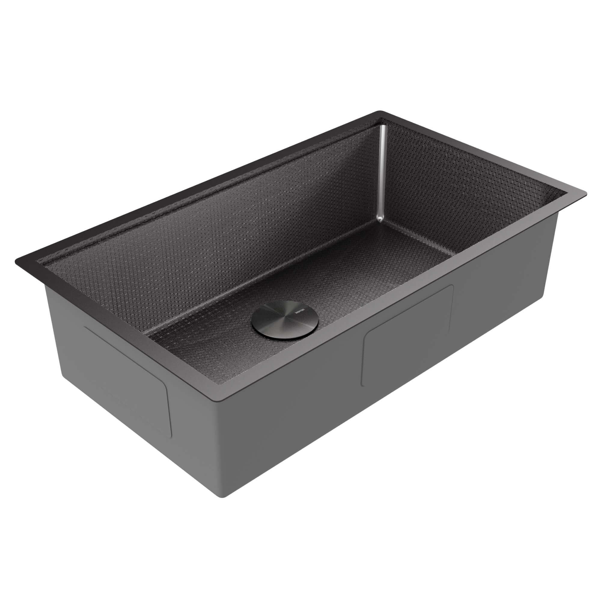 Alternate Image for Karran Matrix 32" Undermount Stainless Steel Workstation Kitchen Sink with Accessories, Gunmetal Grey, 16 Gauge, HSU3219SBGG