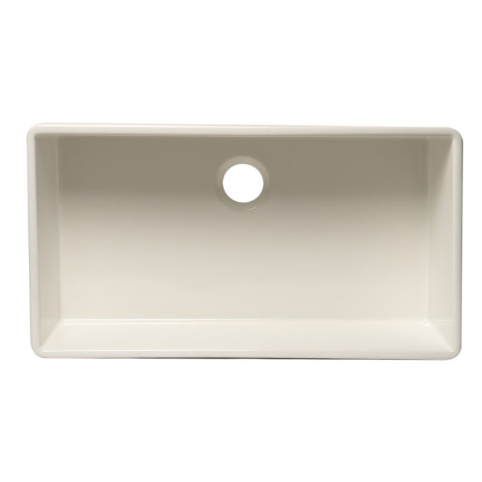 ALFI brand 36" Fireclay Farmhouse Sink, White, AB536-W