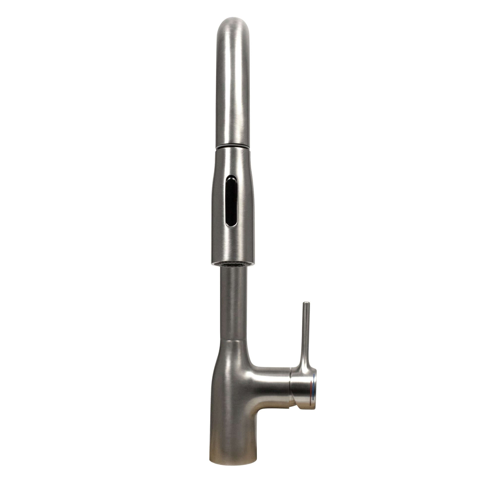 Nantucket Sinks Premium Kitchen 1.75 GPM Lever Stainless Steel Kitchen Faucet, Lever, KFPD16BRS