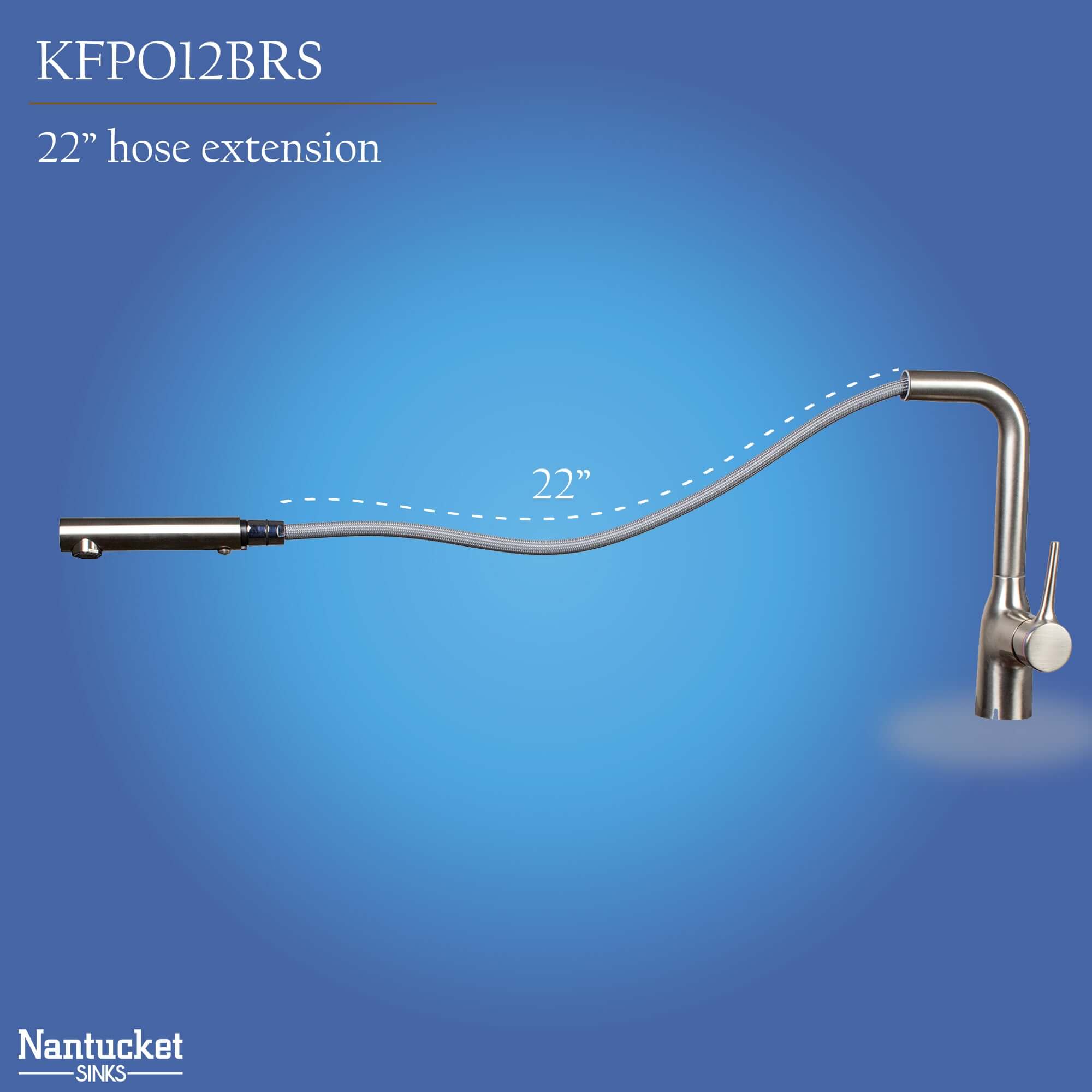 Nantucket sinks premium kitchen lever stainless steel kitchen faucet lever marketing image
