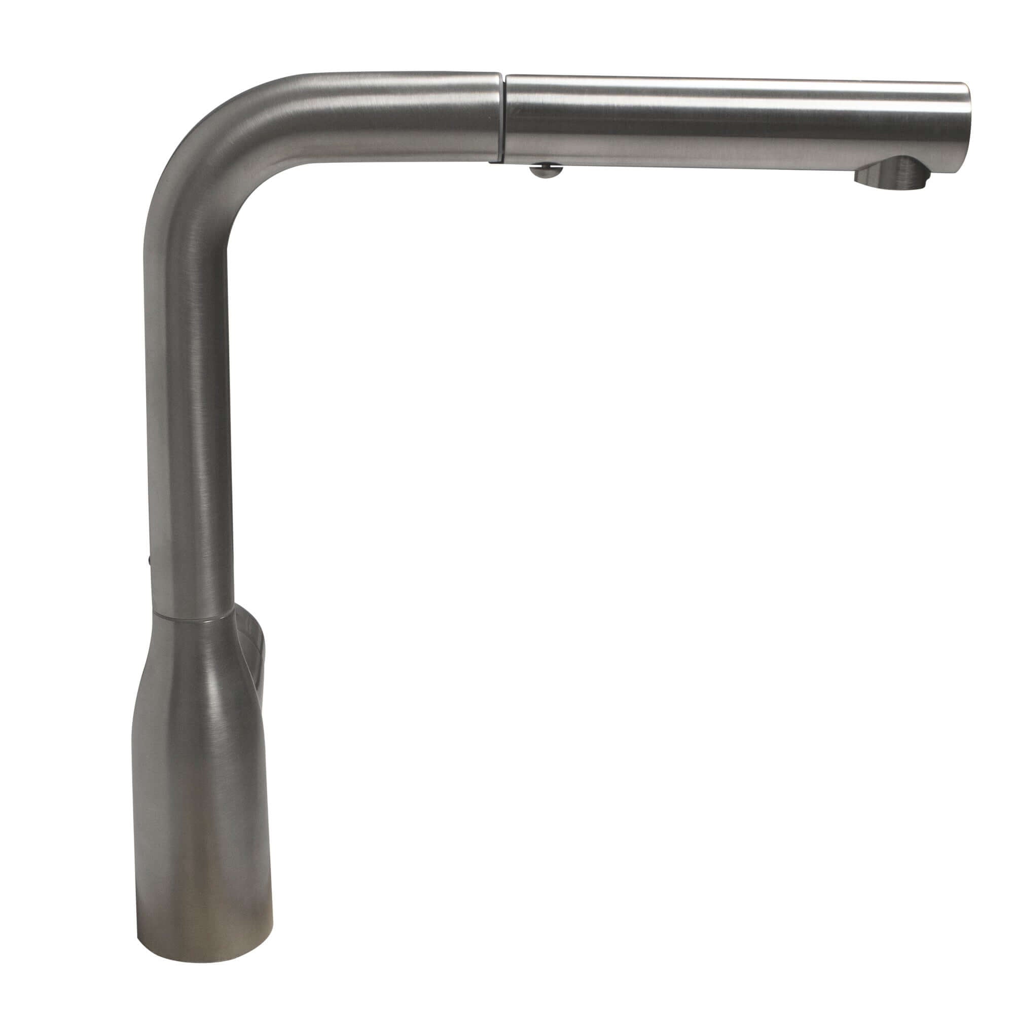 Nantucket Sinks Premium Kitchen 1.8 GPM Lever Stainless Steel Kitchen Faucet, Lever, KFPO12BRS