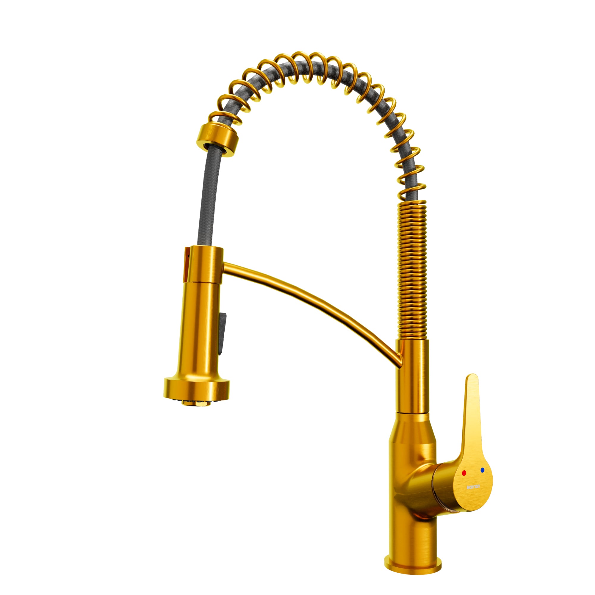 Alternate Image for Karran Scottsdale 1.8 GPM Single Lever Handle Lead-free Brass ADA Kitchen Faucet, Pull-Down Kitchen, Gold, KKF210G