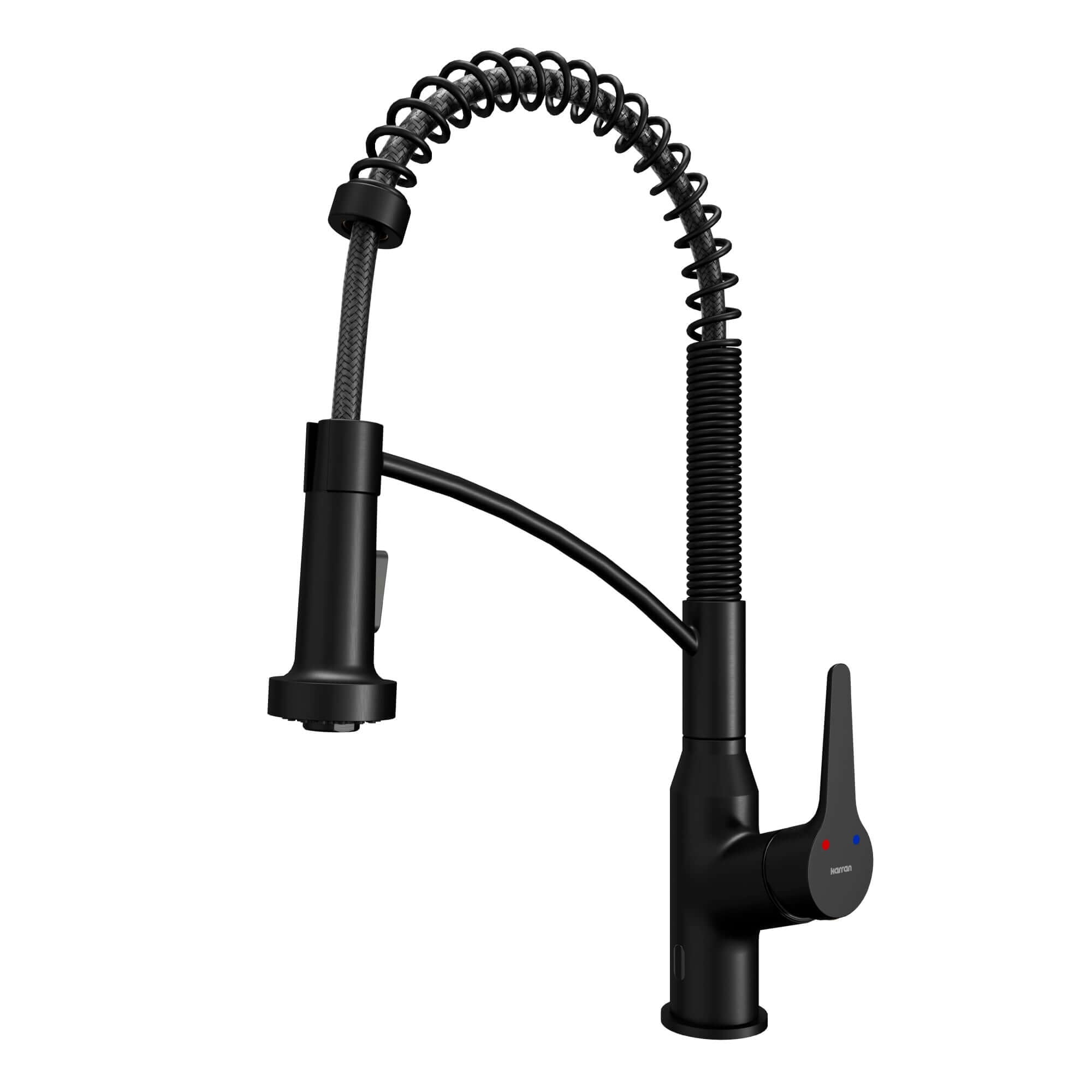 Alternate Image for Karran Alston 1.8 GPM Single Lever Handle Lead-free Brass ADA Touchless Kitchen Faucet, Pull-Down, Matte Black, KKF215MB