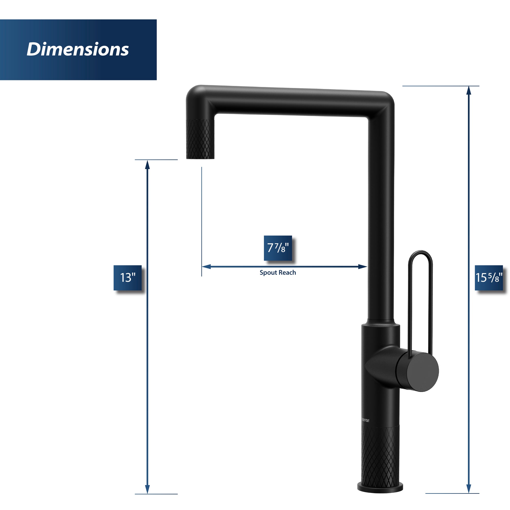 Alternate Image for Karran Sherman 1.8 GPM Single Lever Handle Lead-free Brass ADA Kitchen Faucet, Standard, Matte Black, KKF370MB