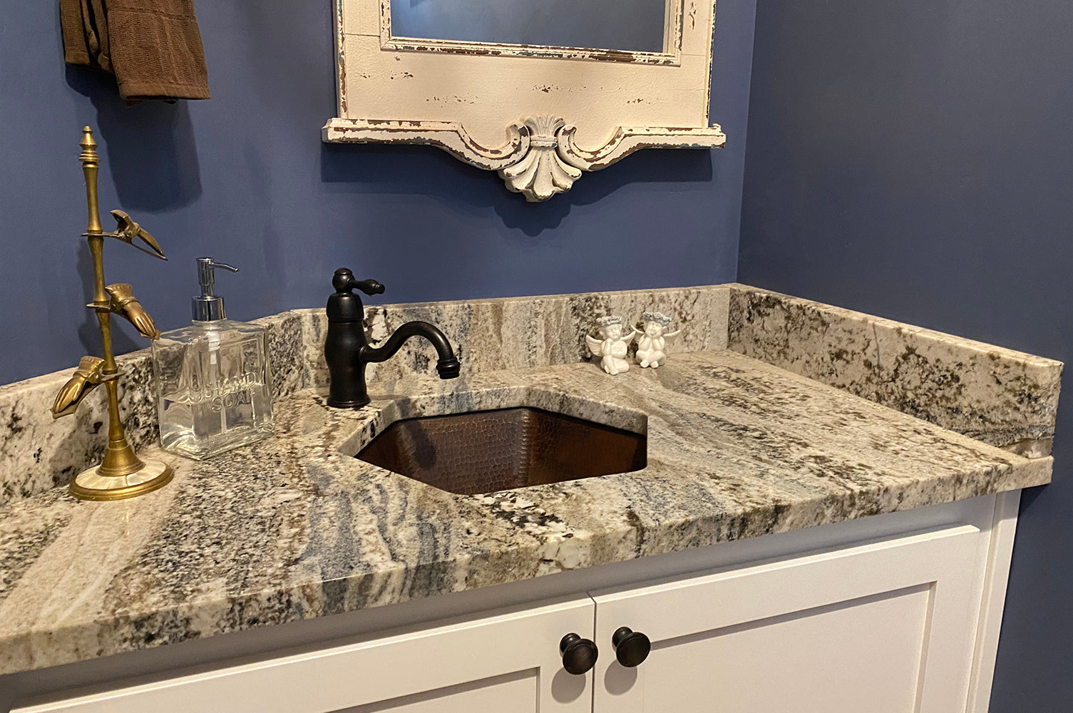 Alternate Image for Premier Copper Products 16" Copper Bathroom Sink, Oil Rubbed Bronze, LH15.5DB