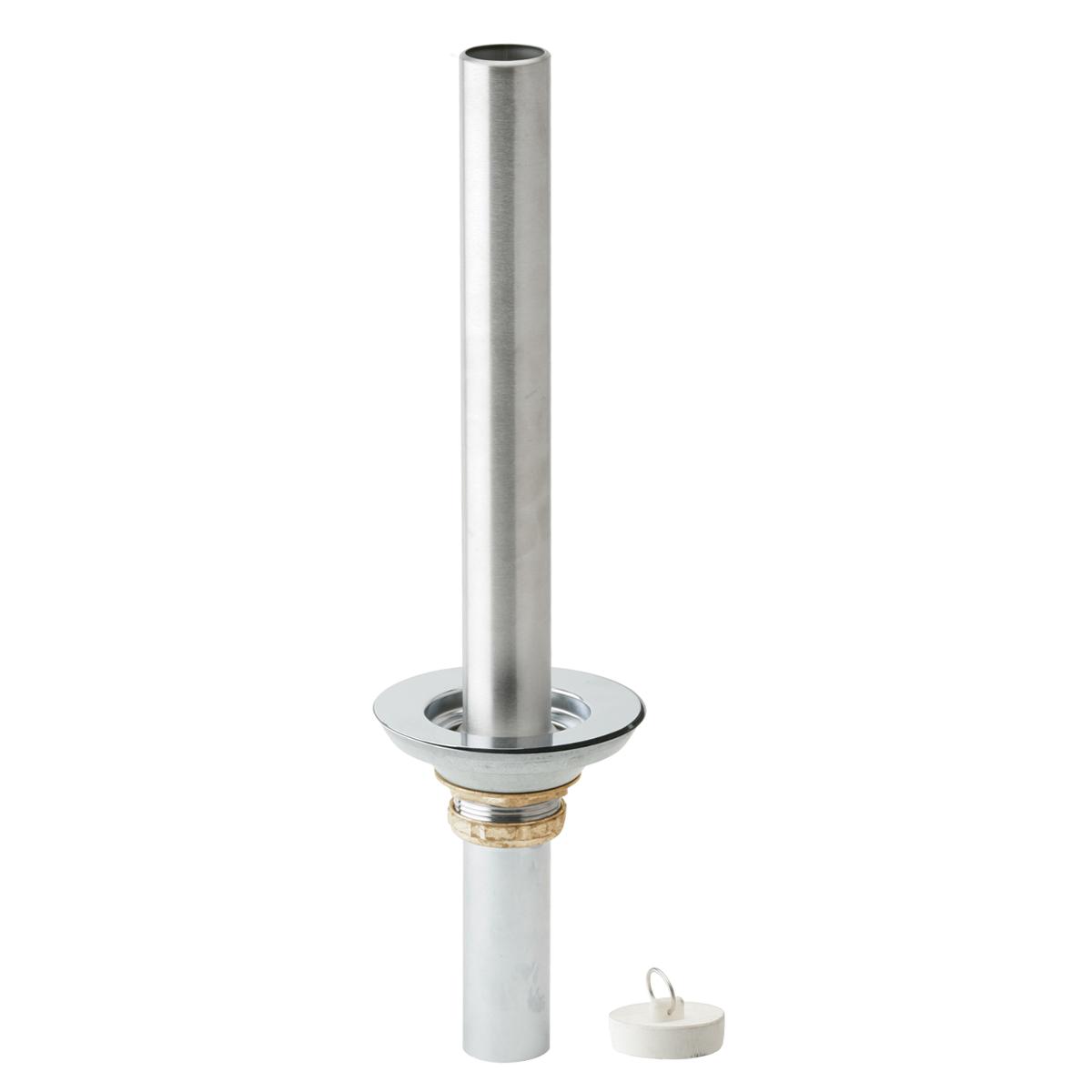 Elkay 3-1/2" Drain with Removable 13" (11-1/2" assembled) Standpipe 13" Rubber Stopper, LK20
