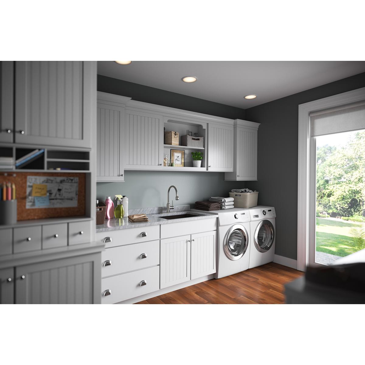 Alternate Image for Elkay Pursuit 1.5/2.2 GPM Forward Only Lever Handle Flexible Spout Spout Brass ADA Laundry Faucet, Lustrous Steel, LK2500LS