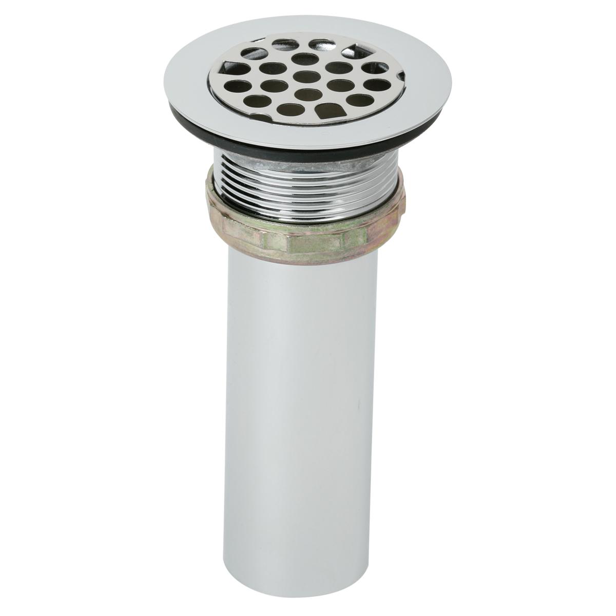 Elkay Drain Fitting 2" Type 316 Stainless Steel Body Grid Strainer and Tailpiece, LK337