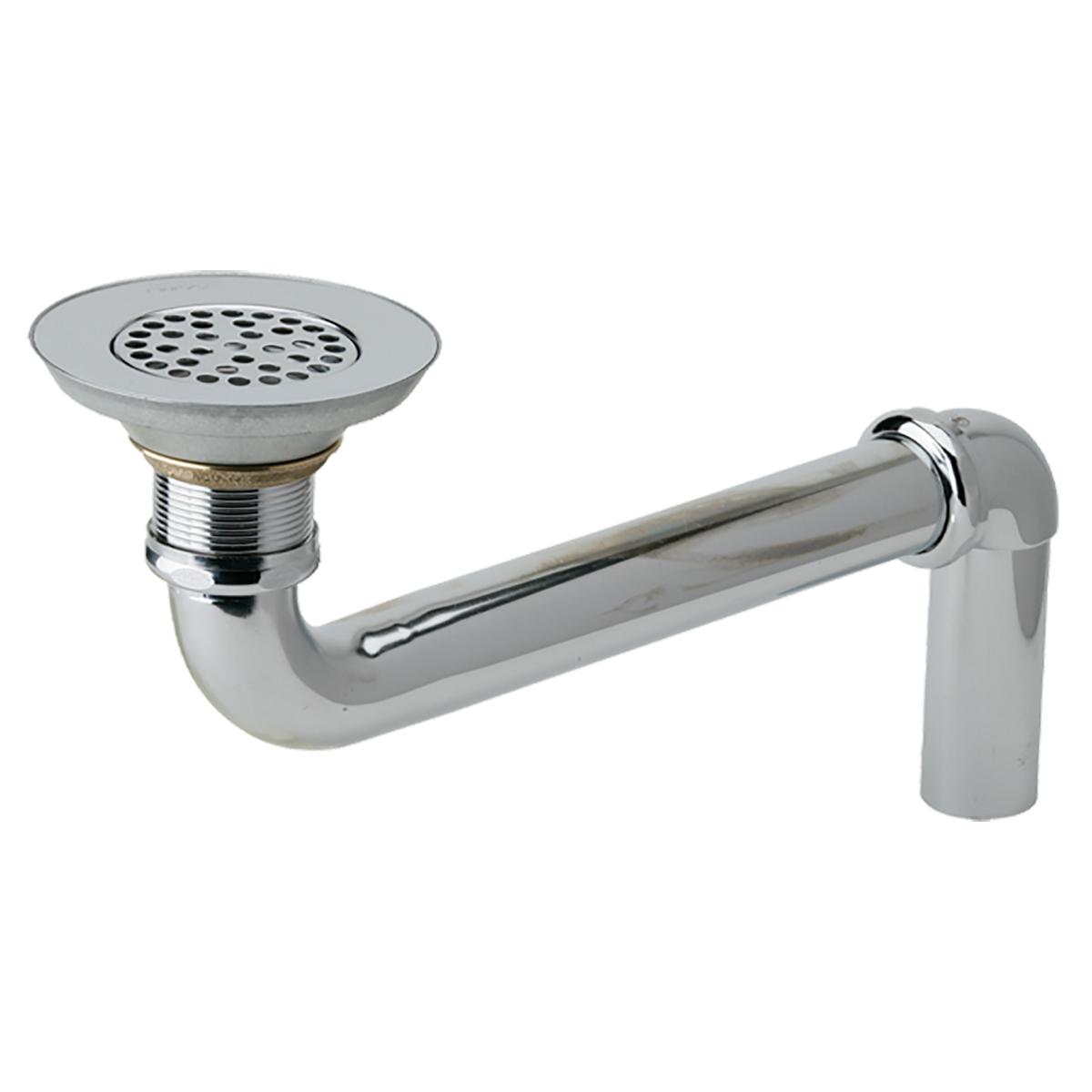 Elkay 3-1/2" Drain Chrome Plated Brass Body Strainer and LKADOS Tailpiece, LKAD18