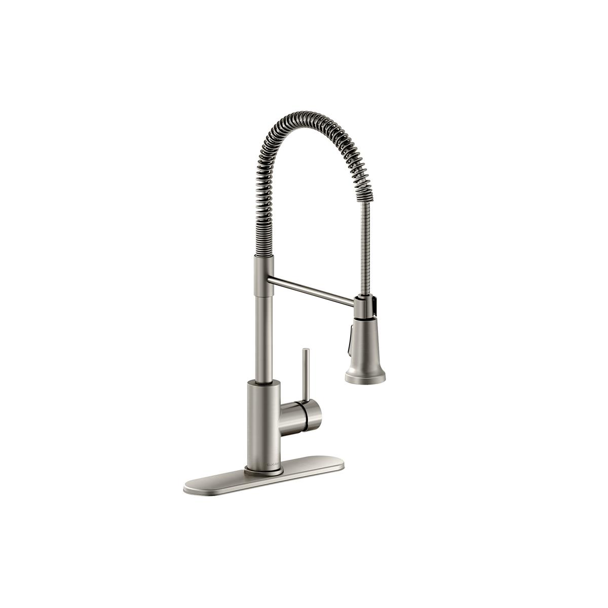 Alternate Image for Elkay Avado Lever Handle Semiprofessional Spout Brass ADA Kitchen Faucet, Lustrous Steel, LKAV2061LS