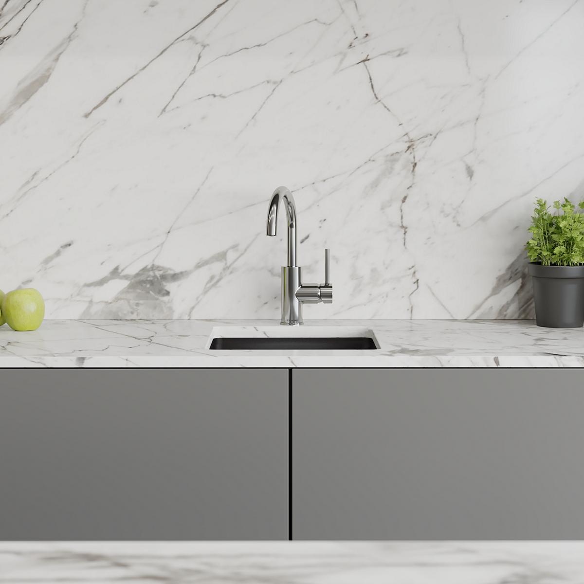 Alternate Image for Elkay Avado Lever Handle Gooseneck Spout Brass ADA Bar Faucet, Chrome, LKAV3021CR