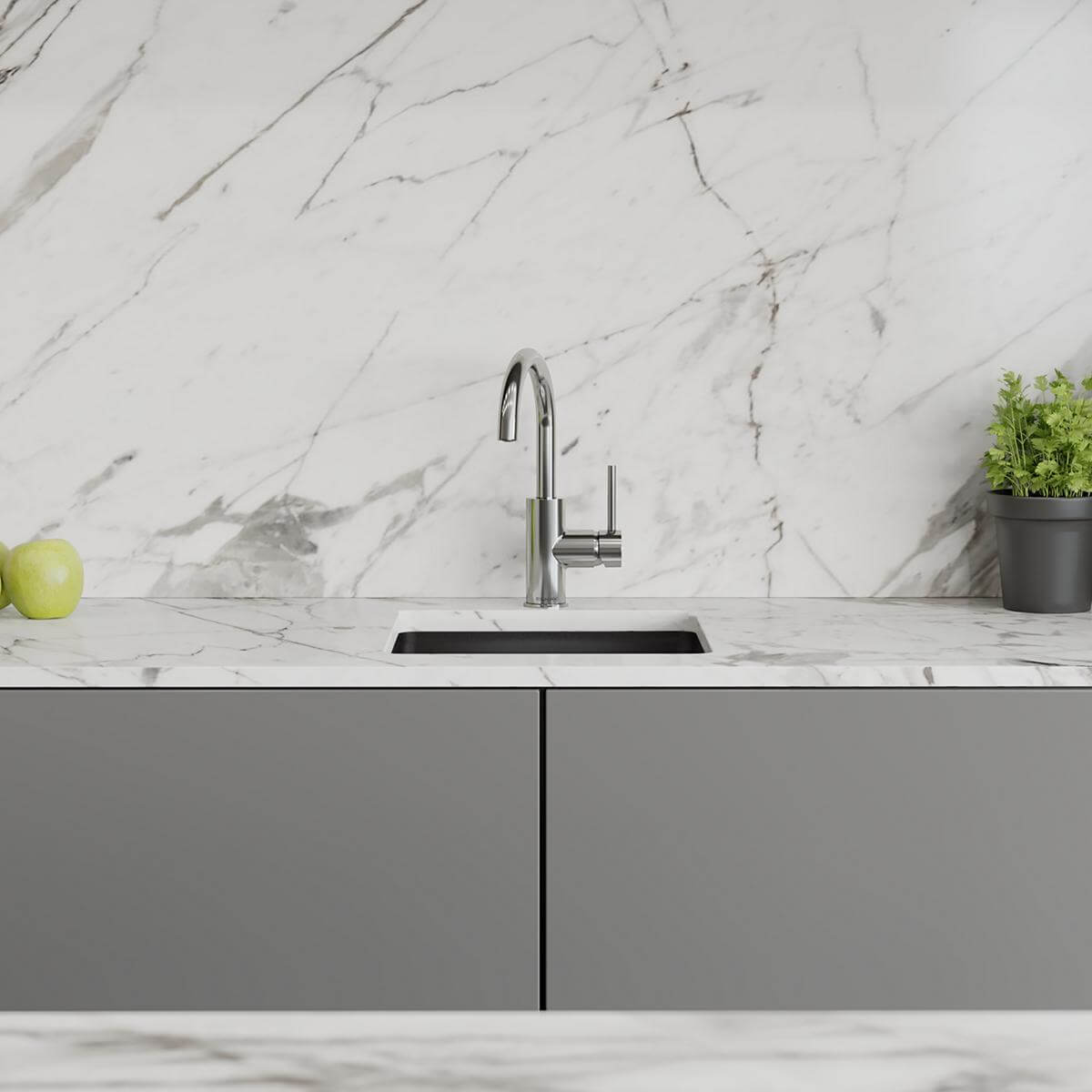 Alternate Image for Elkay Avado Lever Handle Gooseneck Spout Brass ADA Bar Faucet, Chrome, LKAV3021CR
