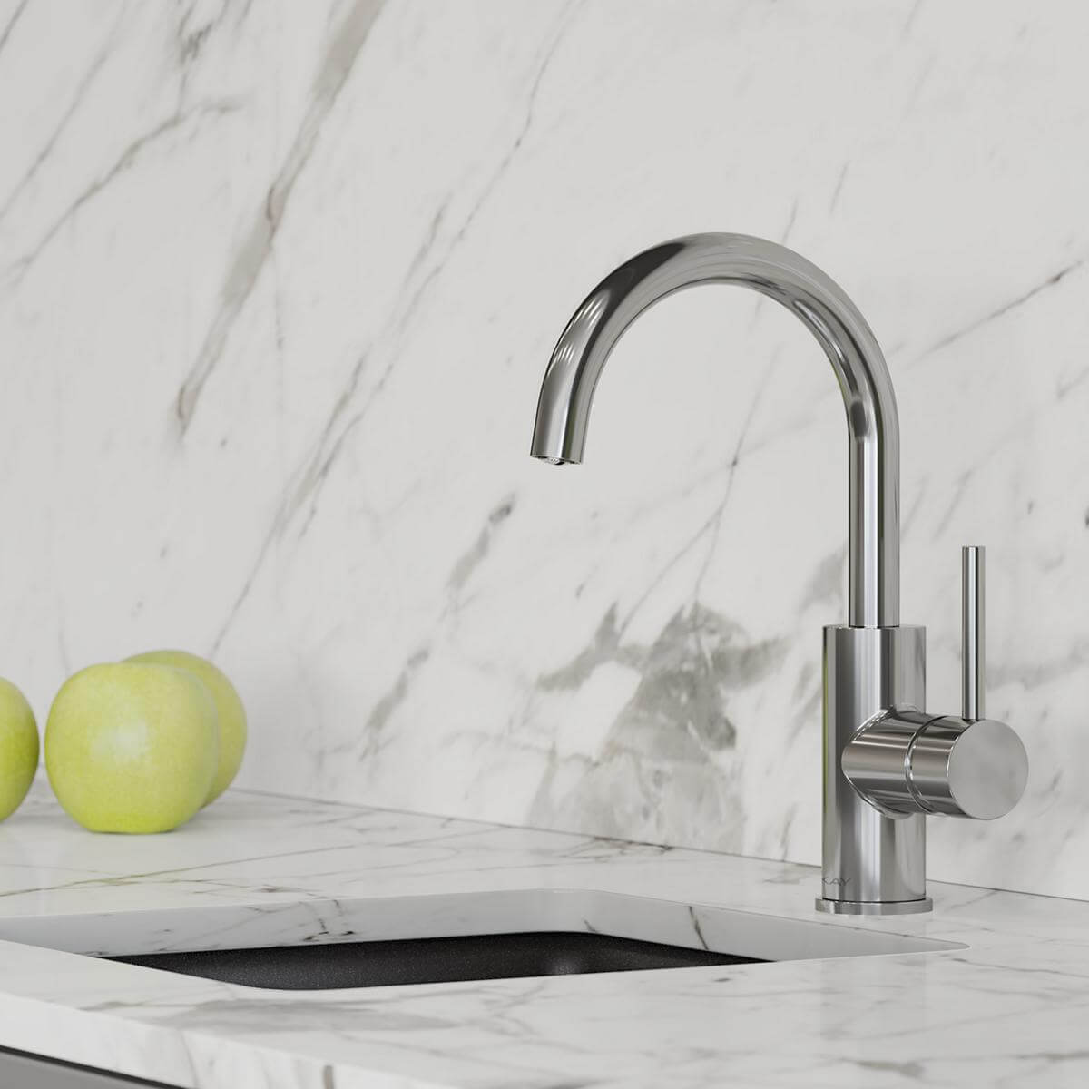Alternate Image for Elkay Avado Lever Handle Gooseneck Spout Brass ADA Bar Faucet, Chrome, LKAV3021CR