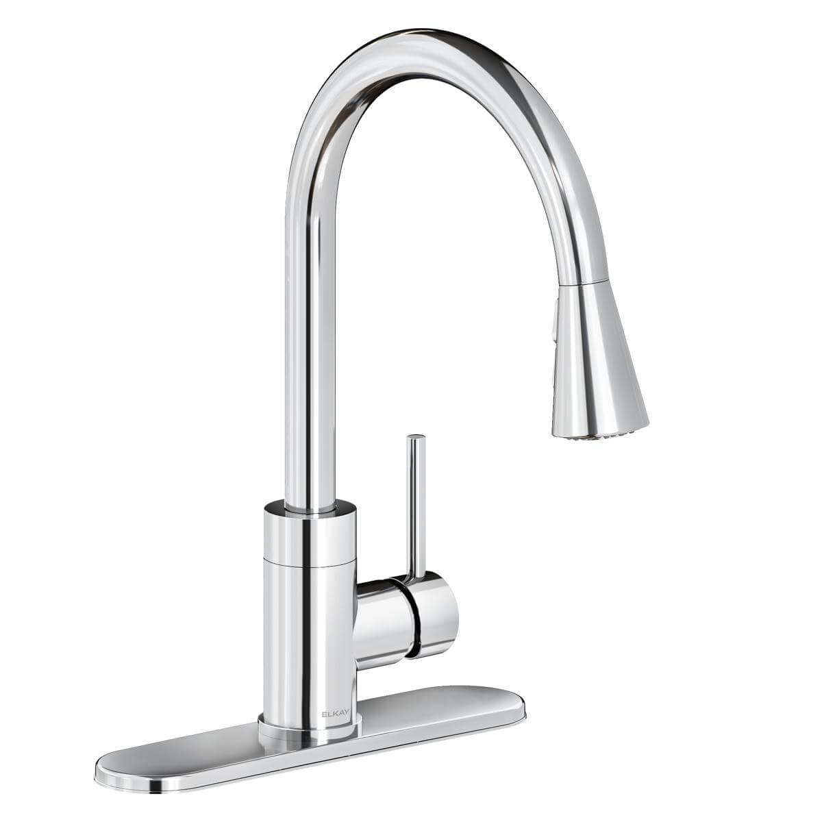 Alternate Image for Elkay Avado Forward Only Lever Handle Pull-down Spray Spout Brass ADA Kitchen Faucet, Chrome, LKAV3031CR