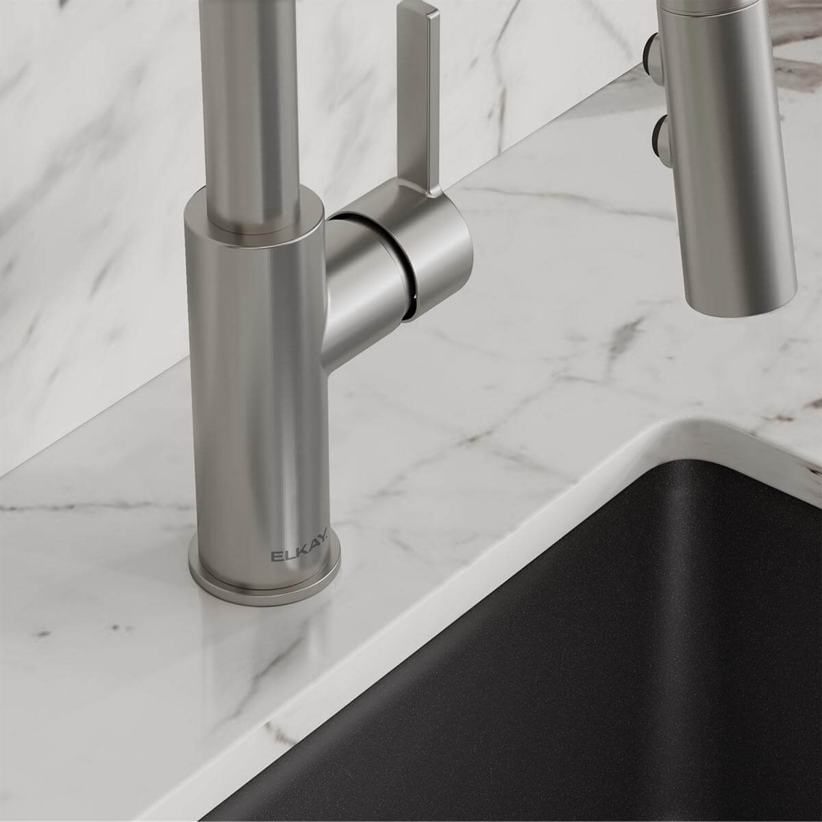 Alternate Image for Elkay Avado Lever Handle Pull-down Spray Spout Brass ADA Bar Faucet, Lustrous Steel, LKAV3032LS