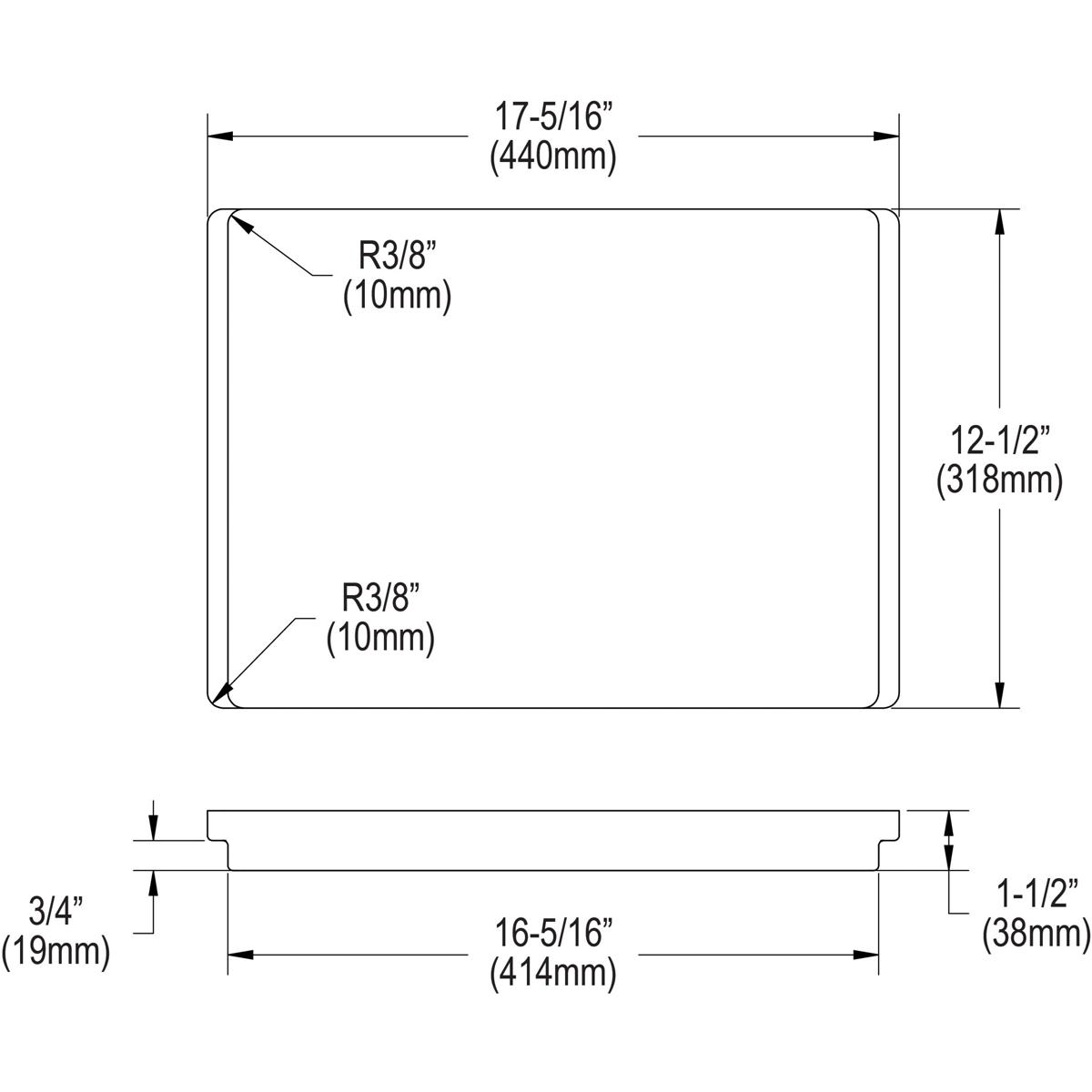 Alternate Image for Elkay Hardwood 12-1/2" x 17-5/16" x 1-1/2" Cutting Board, LKCB1218HW
