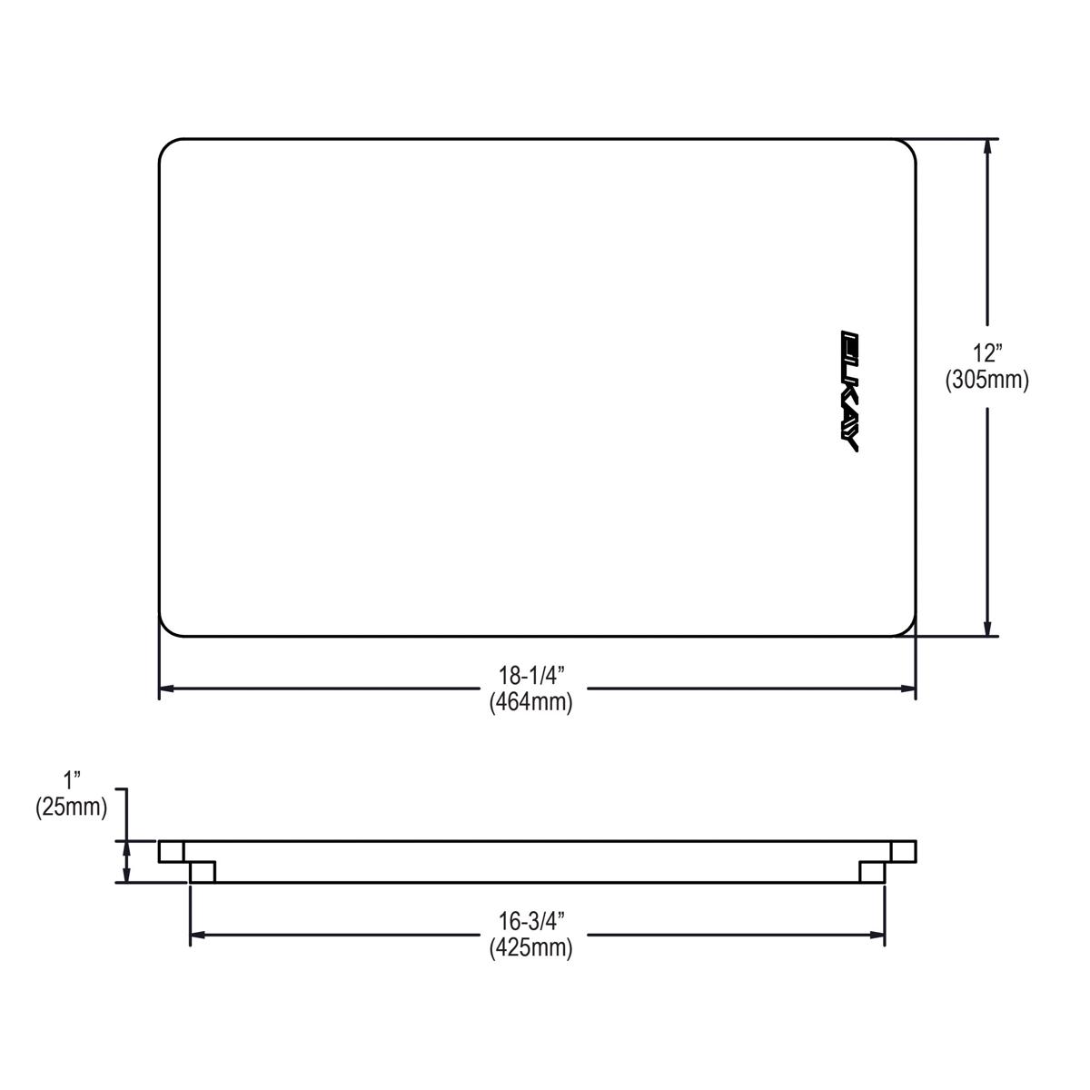 Alternate Image for Elkay Hardwood 12-1/2" x 18" x 1-1/2" Cutting Board, LKCB1812HW