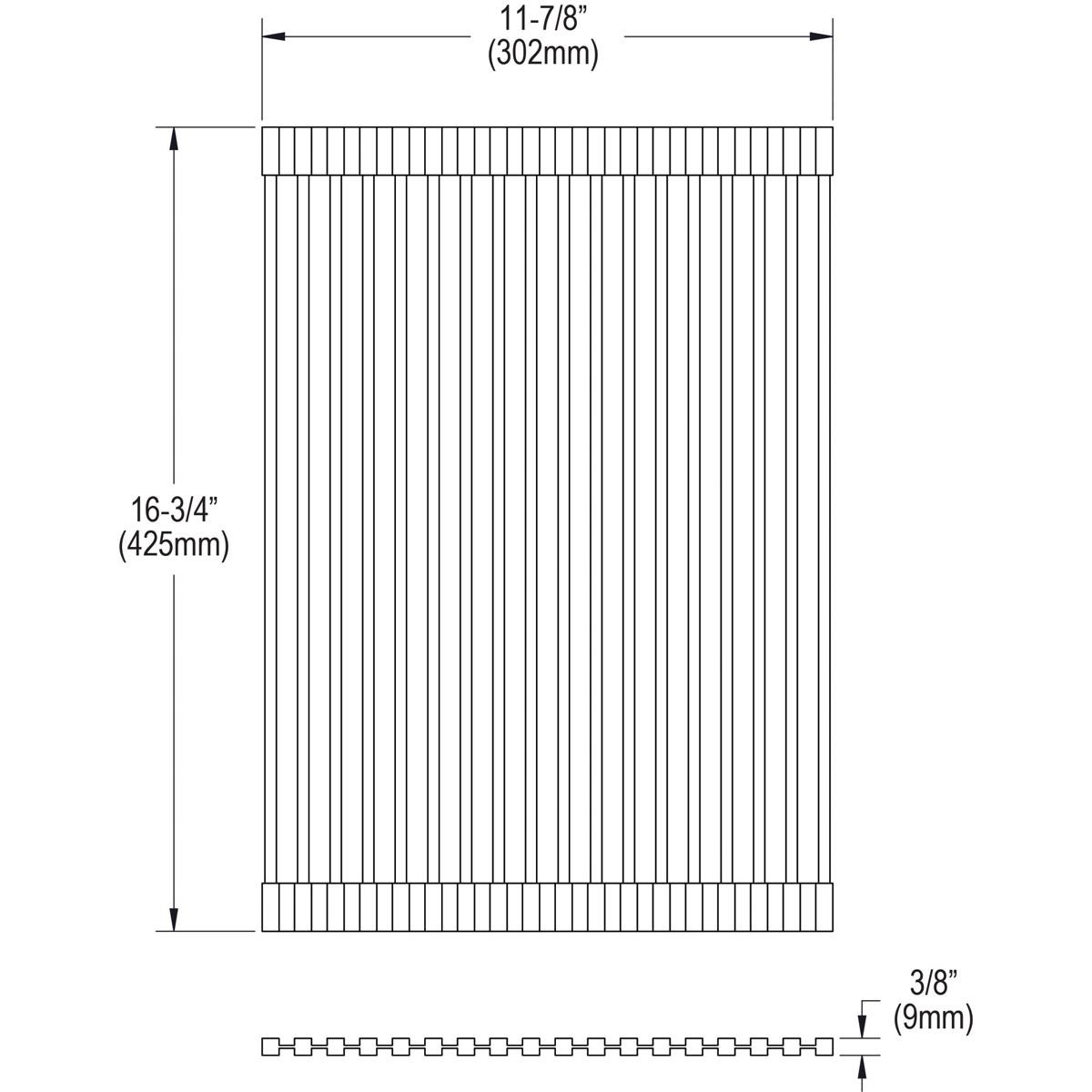 Alternate Image for Elkay Crosstown Black Silicone 11-7/8" x 16-3/4" x 3/8" Drying Rack, LKDR1317RU