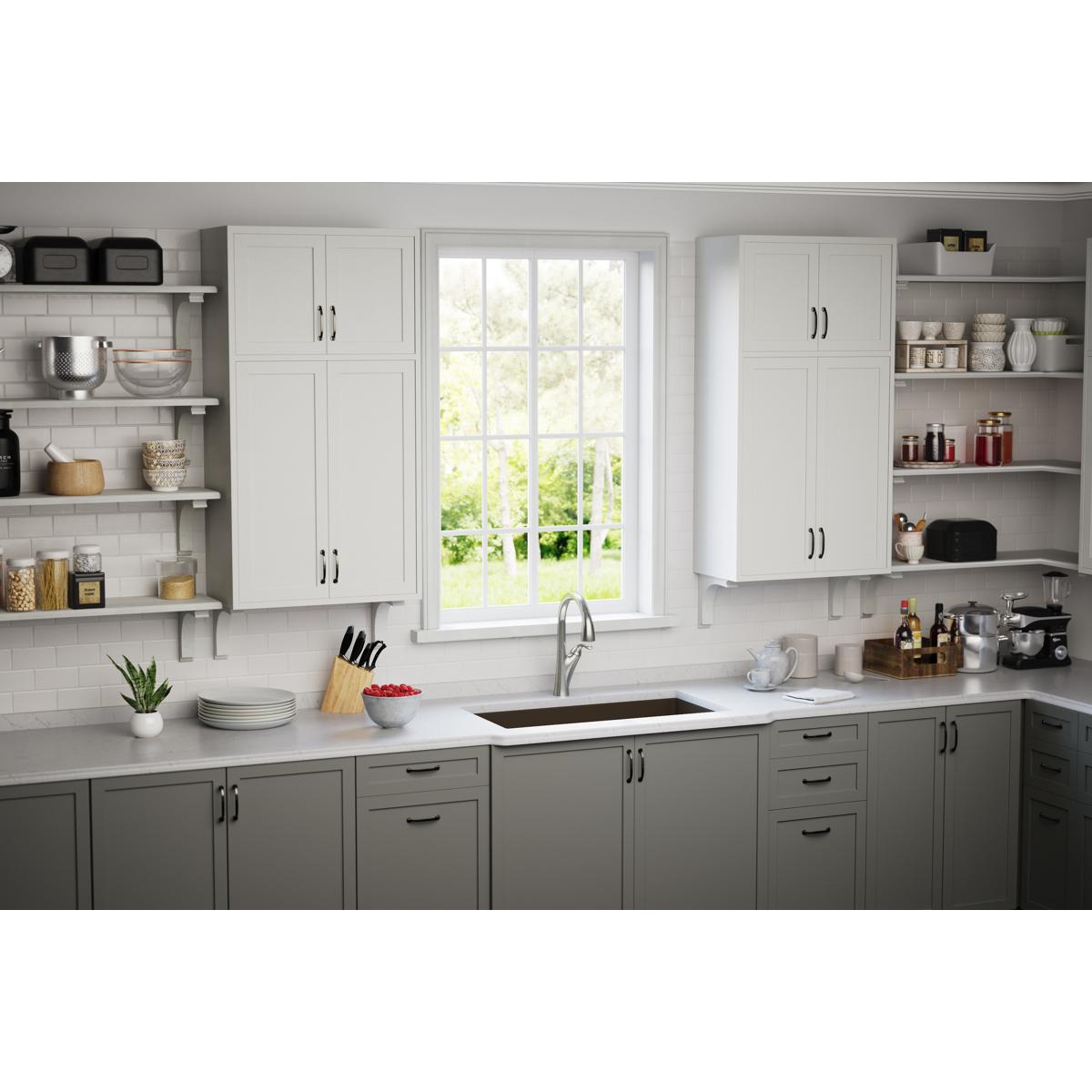 Alternate Image for Elkay Quartz Perfect Drain 3-1/2" Polymer Disposer Flange with Removable Basket Strainer and Rubber Stopper Chestnut, LKPDQD1CN