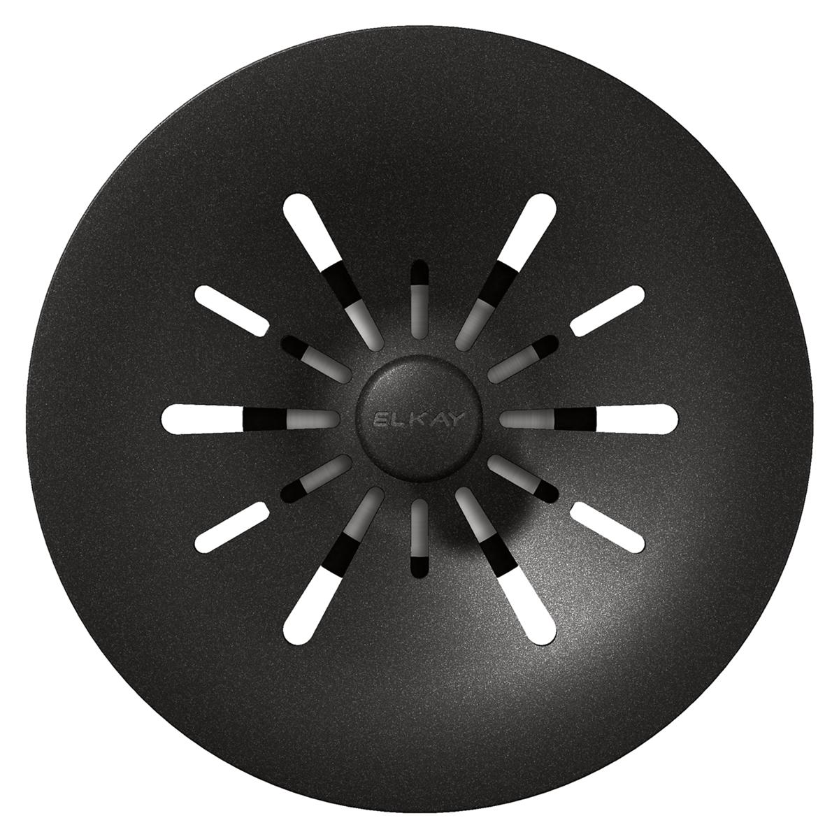 Alternate Image for Elkay Quartz Perfect Drain 3-1/2" Removable Polymer Basket Strainer and Rubber Stopper Black, LKPDQSBK