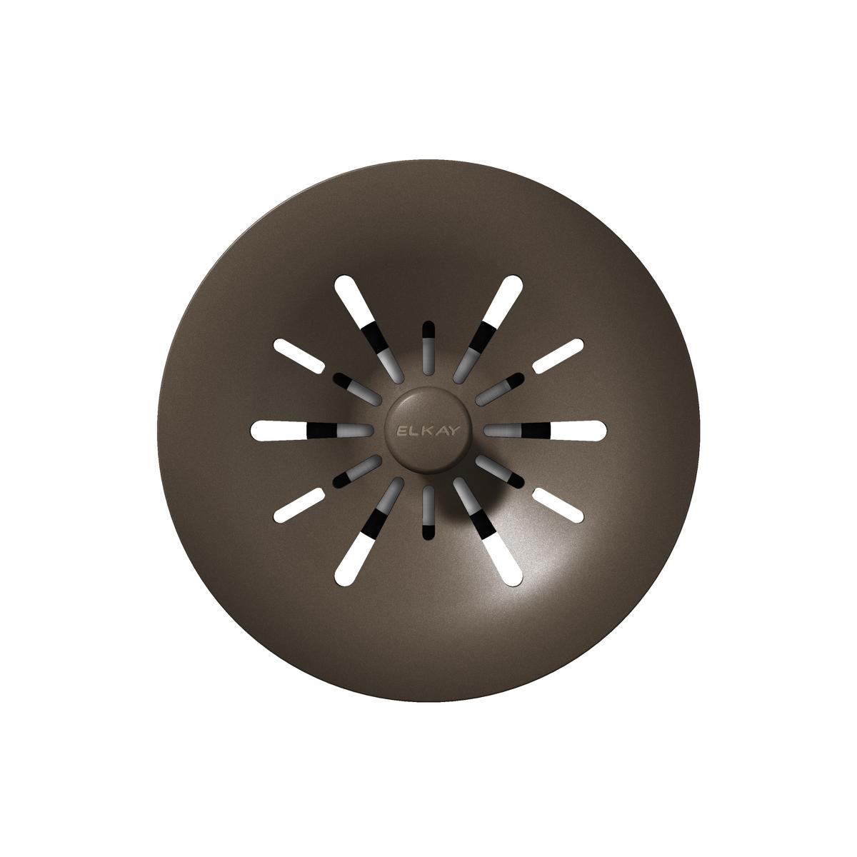 Alternate Image for Elkay Quartz Perfect Drain 3-1/2" Removable Polymer Basket Strainer and Rubber Stopper Chestnut, LKPDQSCN