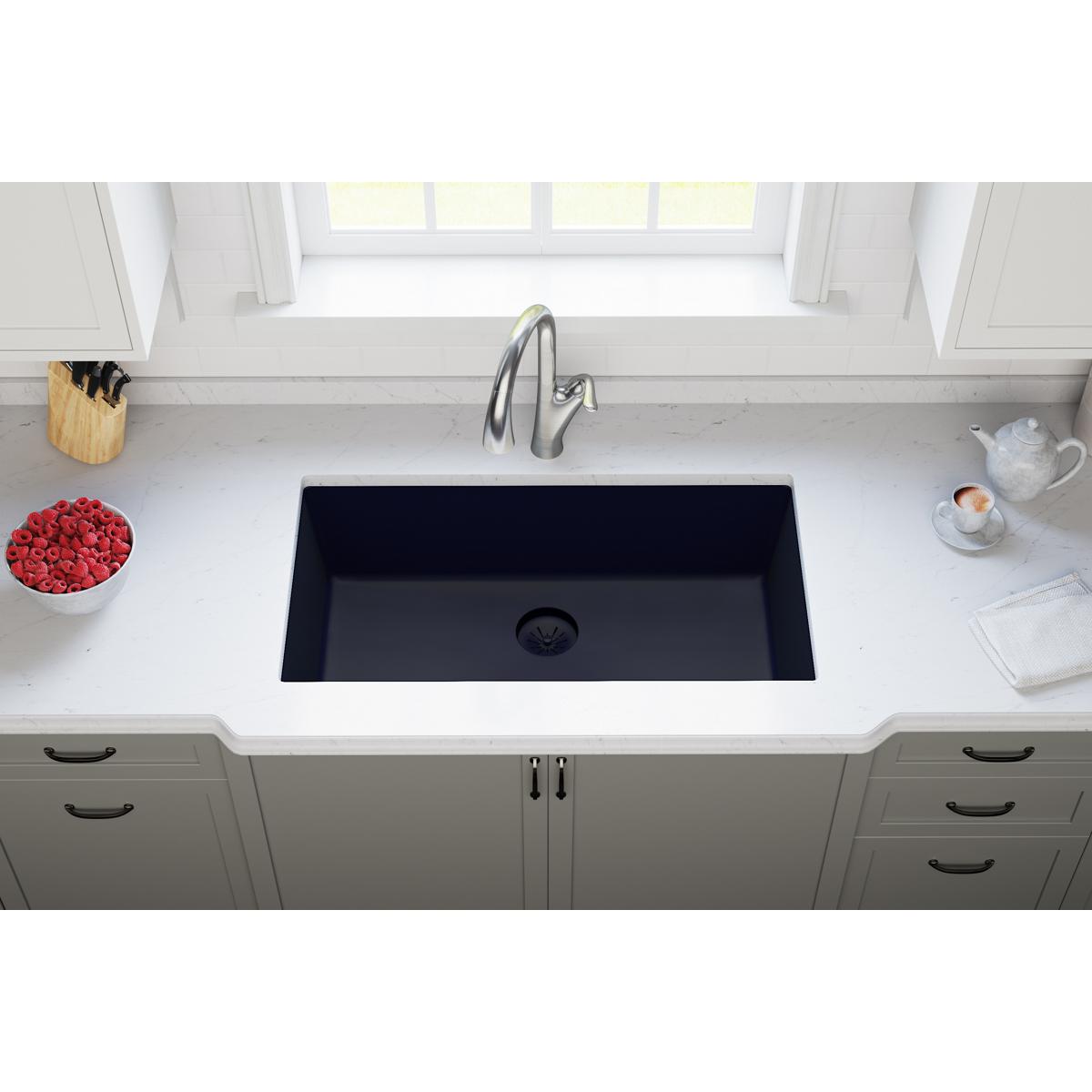 Alternate Image for Elkay Quartz Perfect Drain 3-1/2" Removable Polymer Basket Strainer and Rubber Stopper Jubilee, LKPDQSJB