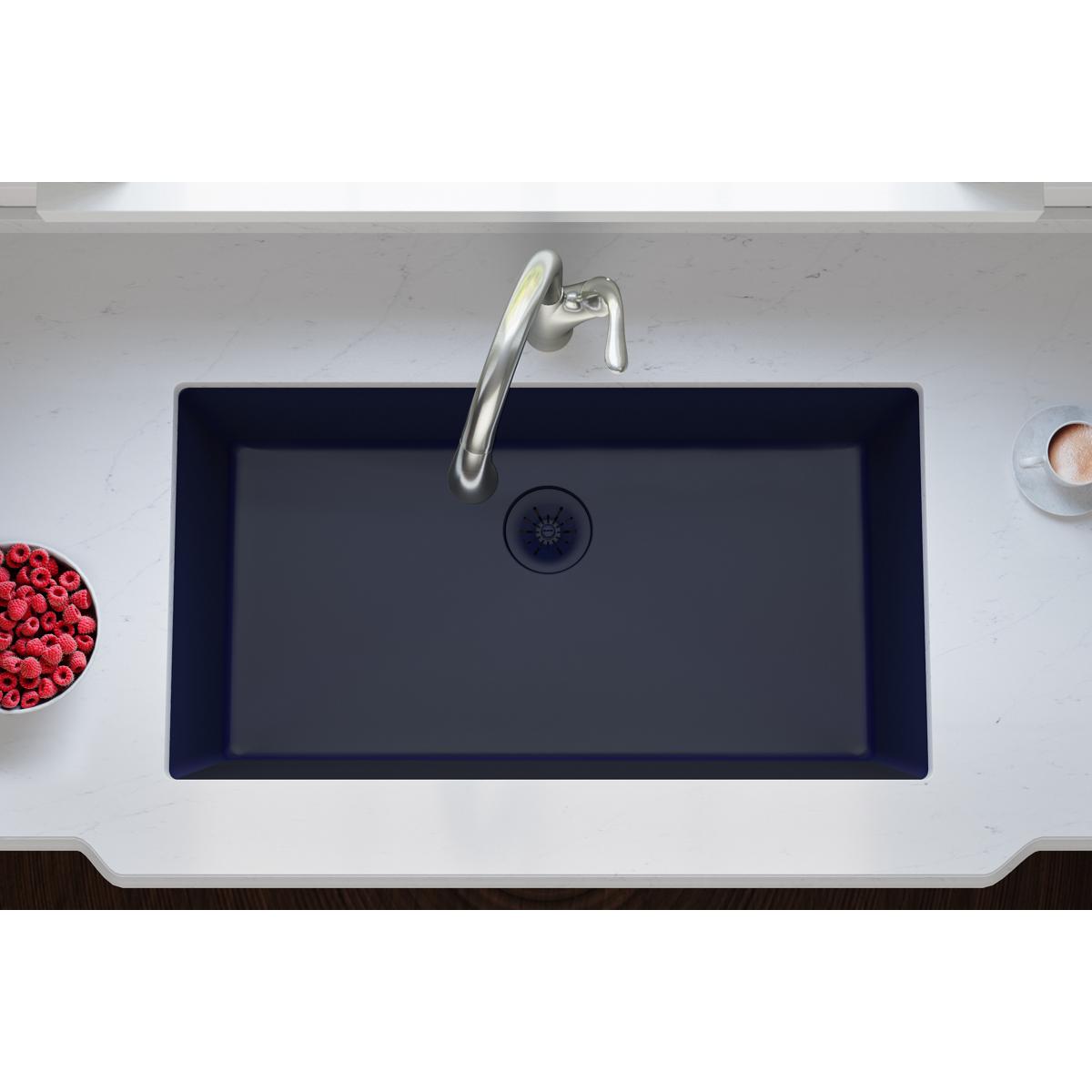 Alternate Image for Elkay Quartz Perfect Drain 3-1/2" Removable Polymer Basket Strainer and Rubber Stopper Jubilee, LKPDQSJB