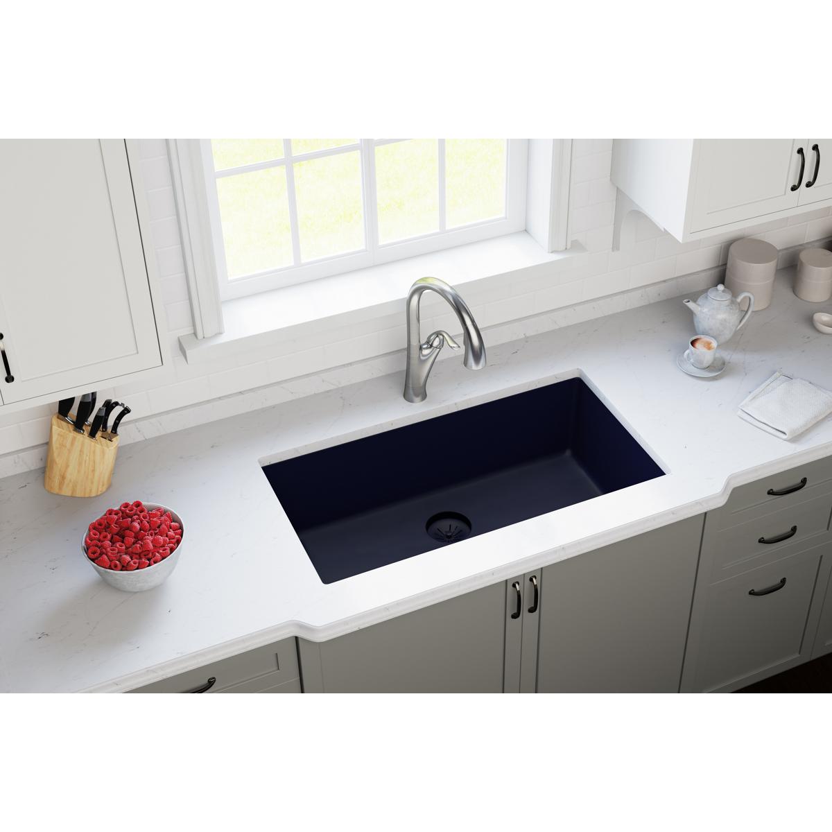 Alternate Image for Elkay Quartz Perfect Drain 3-1/2" Removable Polymer Basket Strainer and Rubber Stopper Jubilee, LKPDQSJB