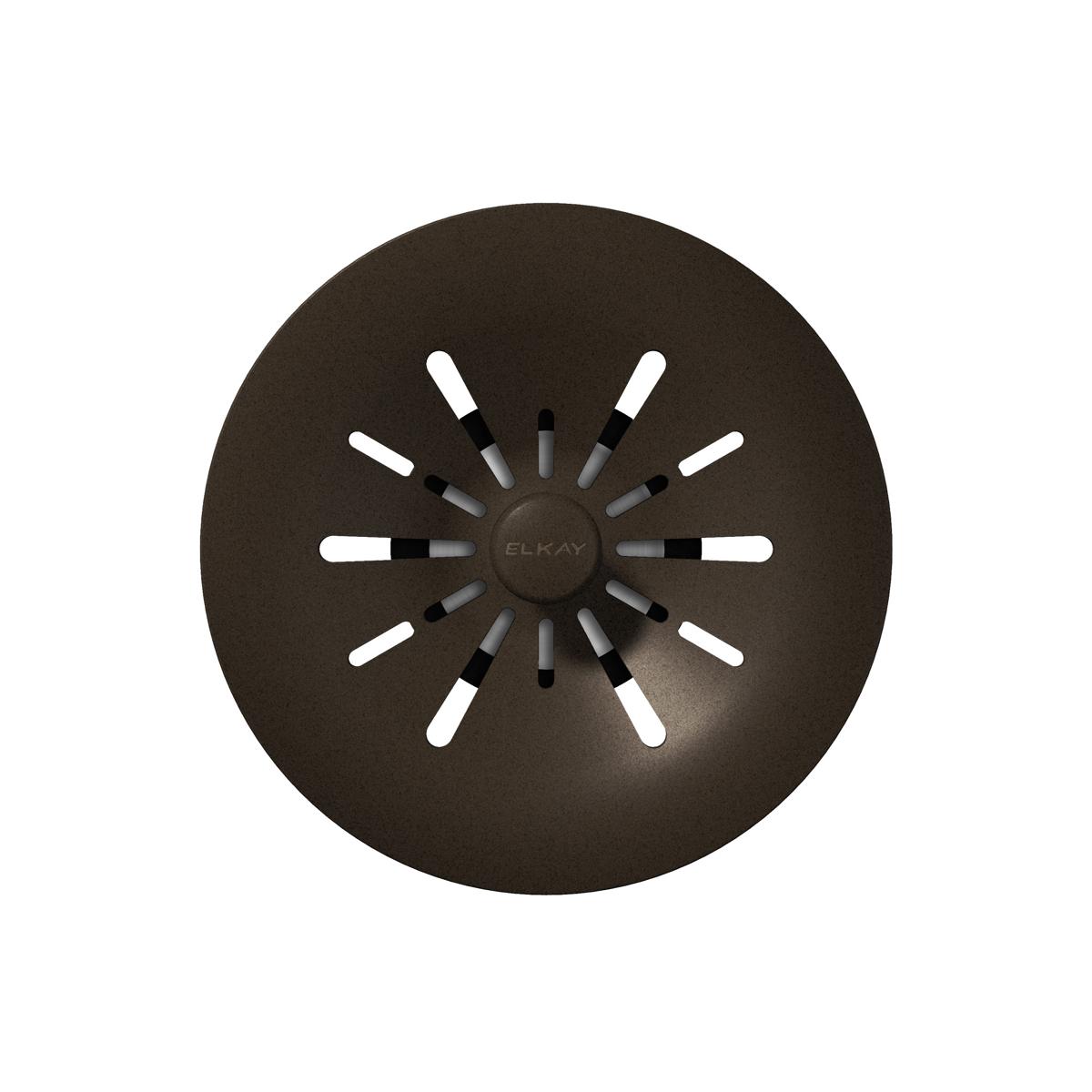 Alternate Image for Elkay Quartz Perfect Drain 3-1/2" Removable Polymer Basket Strainer and Rubber Stopper Mocha, LKPDQSMC