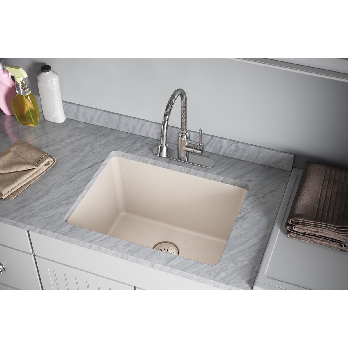Elkay Quartz Perfect Drain 3-1/2" Removable Polymer Basket Strainer and Rubber Stopper Putty, LKPDQSPT