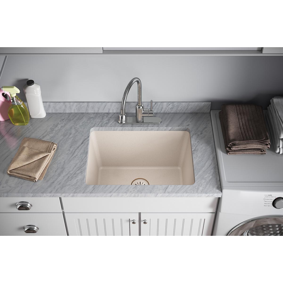 Alternate Image for Elkay Quartz Perfect Drain 3-1/2" Removable Polymer Basket Strainer and Rubber Stopper Putty, LKPDQSPT