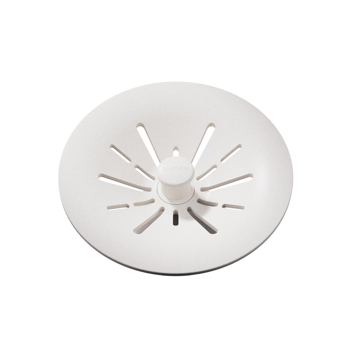 Elkay Quartz Perfect Drain 3-1/2" Removable Polymer Basket Strainer and Rubber Stopper Ricotta, LKPDQSRT
