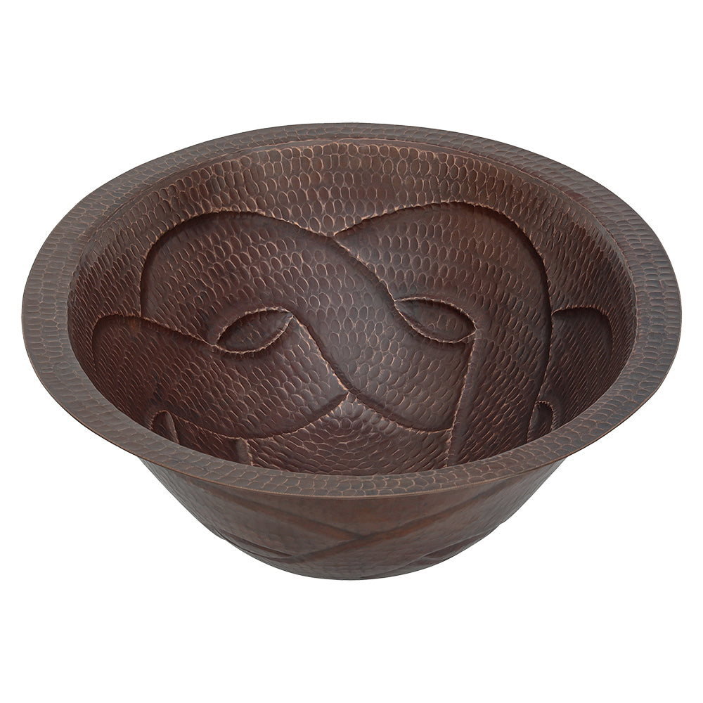 Alternate Image for Premier Copper Products 19" Oval Copper Bathroom Sink, Oil Rubbed Bronze, LO19FBDDB