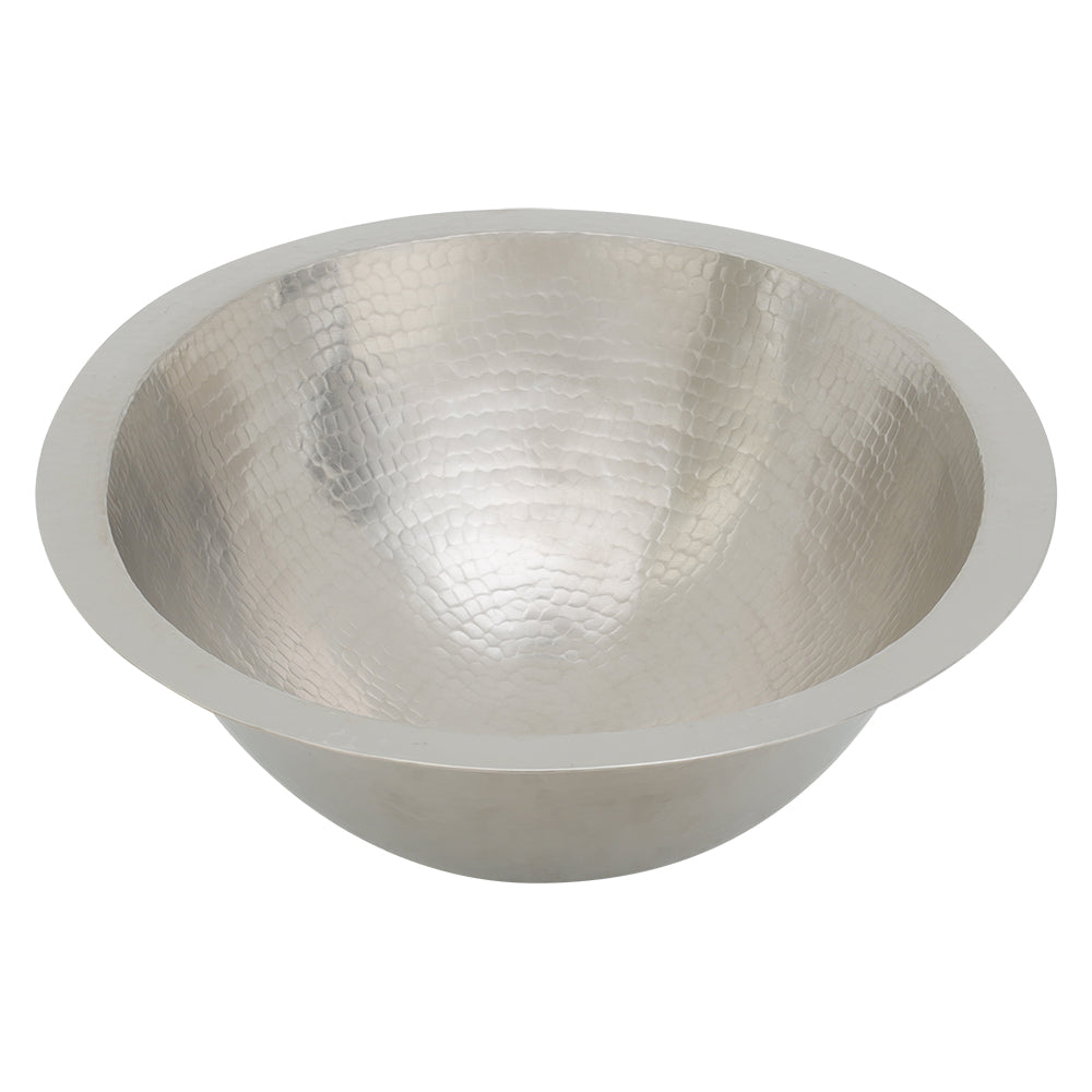 Alternate Image for Premier Copper Products 19" Oval Copper Bathroom Sink, Nickel, LO19FEN
