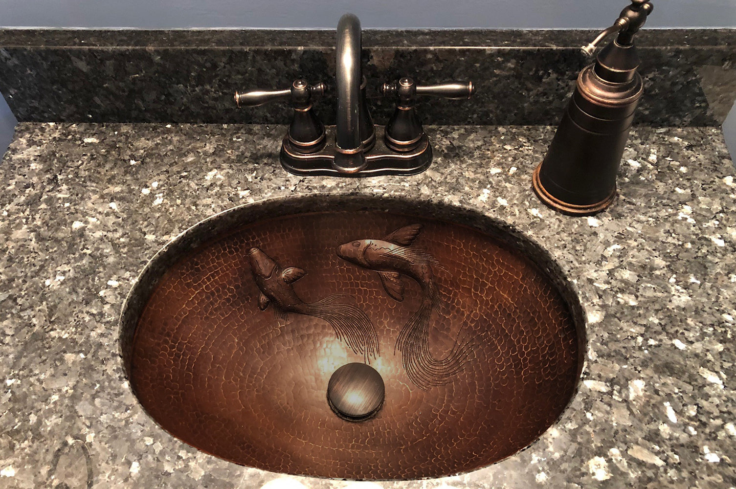 Alternate Image for Premier Copper Products 19" Oval Copper Bathroom Sink, Oil Rubbed Bronze, LO19FKOIDB
