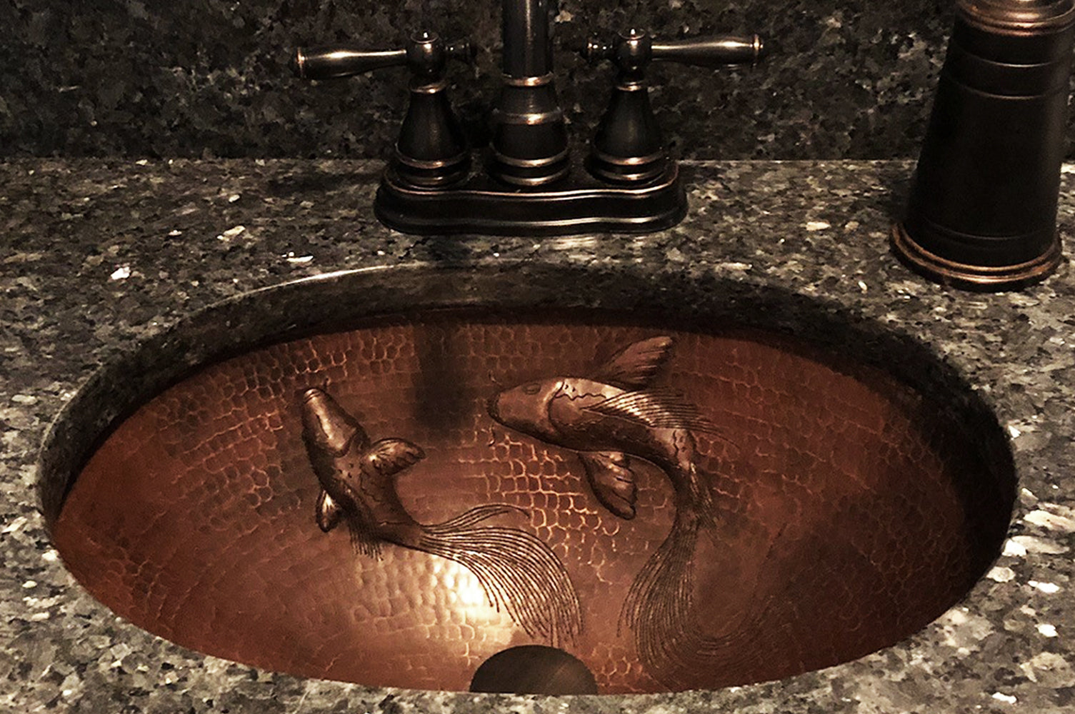 Alternate Image for Premier Copper Products 19" Oval Copper Bathroom Sink, Oil Rubbed Bronze, LO19FKOIDB