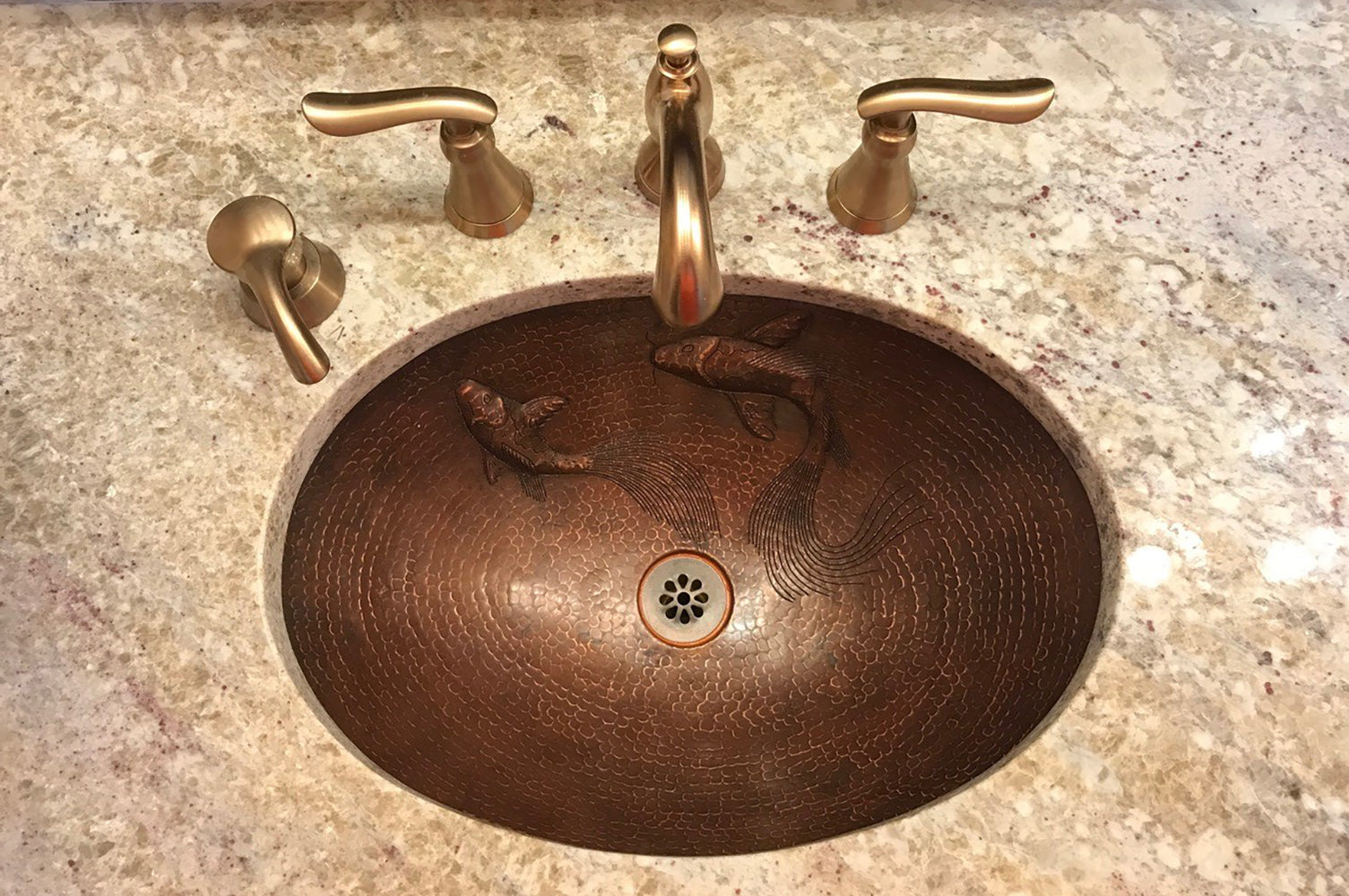 Alternate Image for Premier Copper Products 19" Oval Copper Bathroom Sink, Oil Rubbed Bronze, LO19FKOIDB