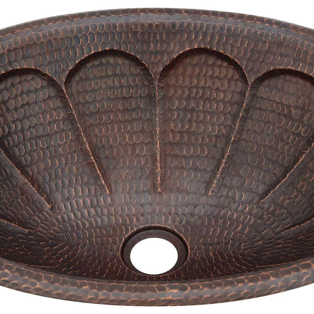 Alternate Image for Premier Copper Products 19" Oval Copper Bathroom Sink, Oil Rubbed Bronze, LO19RSBDB