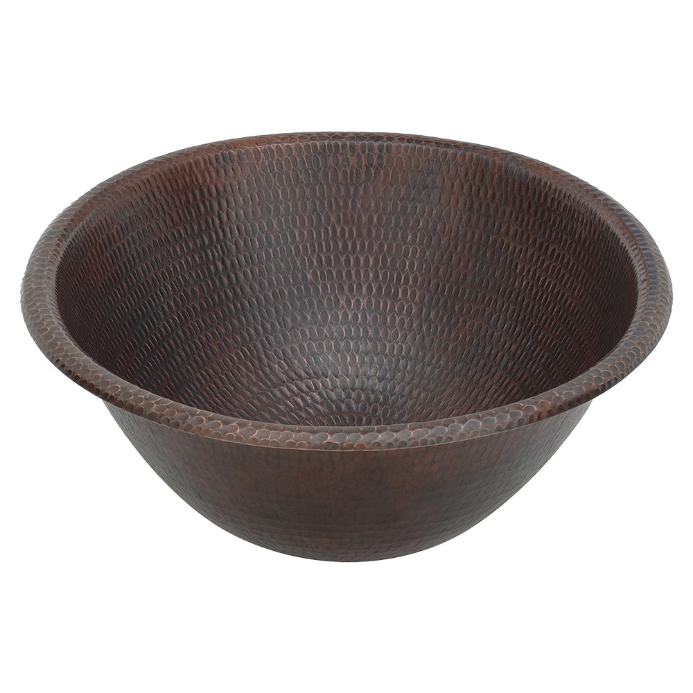 Alternate Image for Premier Copper Products 20" Oval Copper Bathroom Sink, Oil Rubbed Bronze, LO20RDB