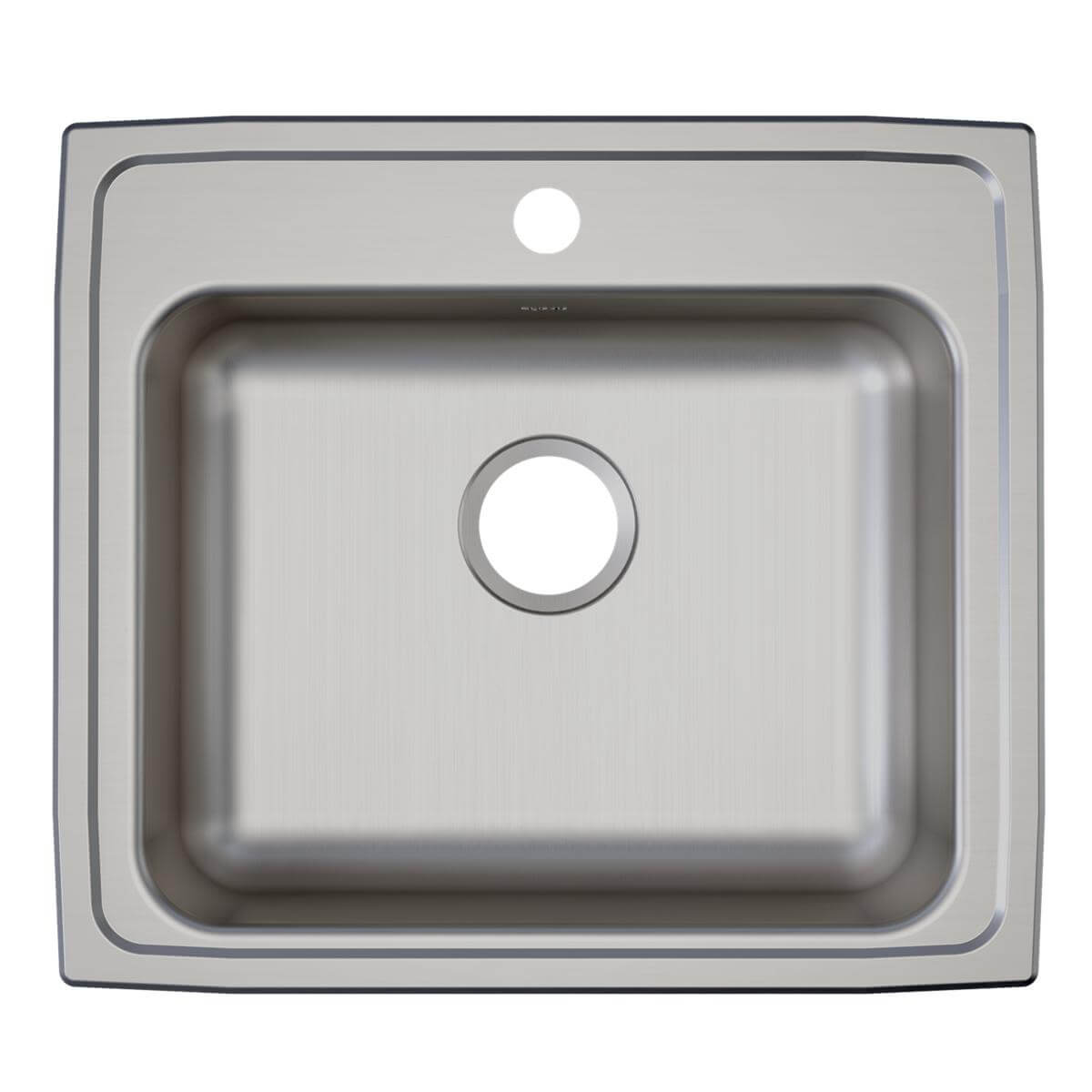 Alternate Image for Elkay Lustertone Classic 22" Drop In/Topmount Stainless Steel ADA Kitchen Sink, Lustrous Satin, 2 Faucet Holes, LRAD2219652