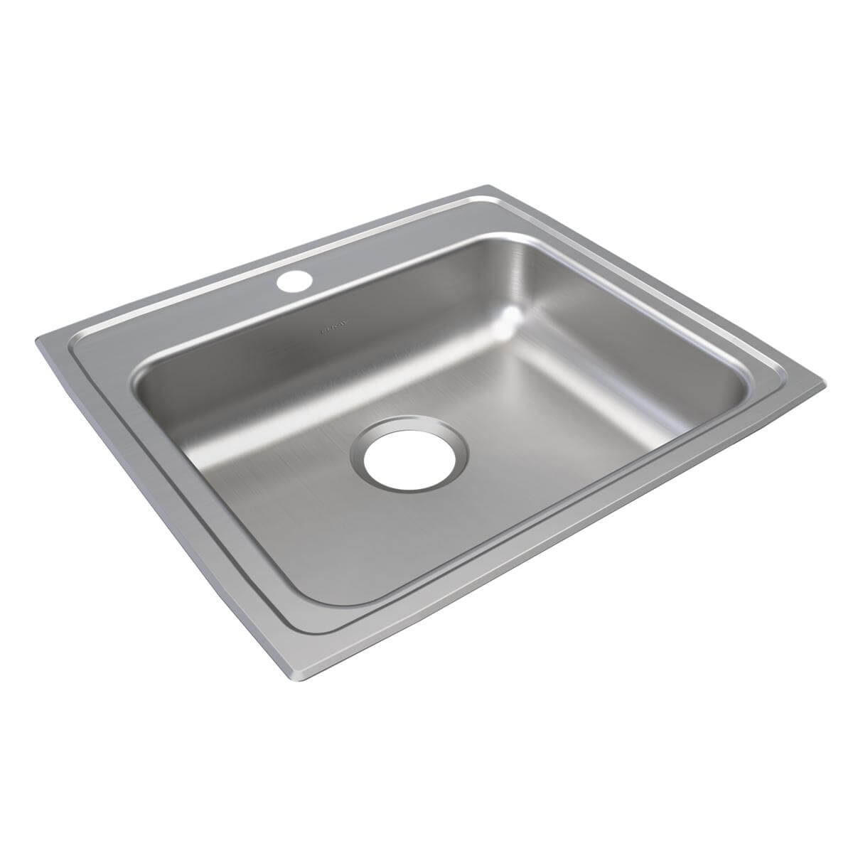 Alternate Image for Elkay Lustertone Classic 22" Drop In/Topmount Stainless Steel ADA Kitchen Sink, Lustrous Satin, 2 Faucet Holes, LRAD2219652